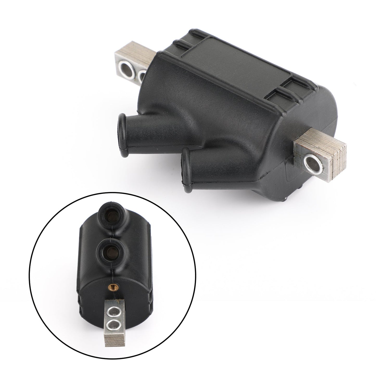 Bobinas de encendido OEM de 3,0 ohmios con salida doble en ángulo para Honda CB 350F, 400F y 450 DC1-1