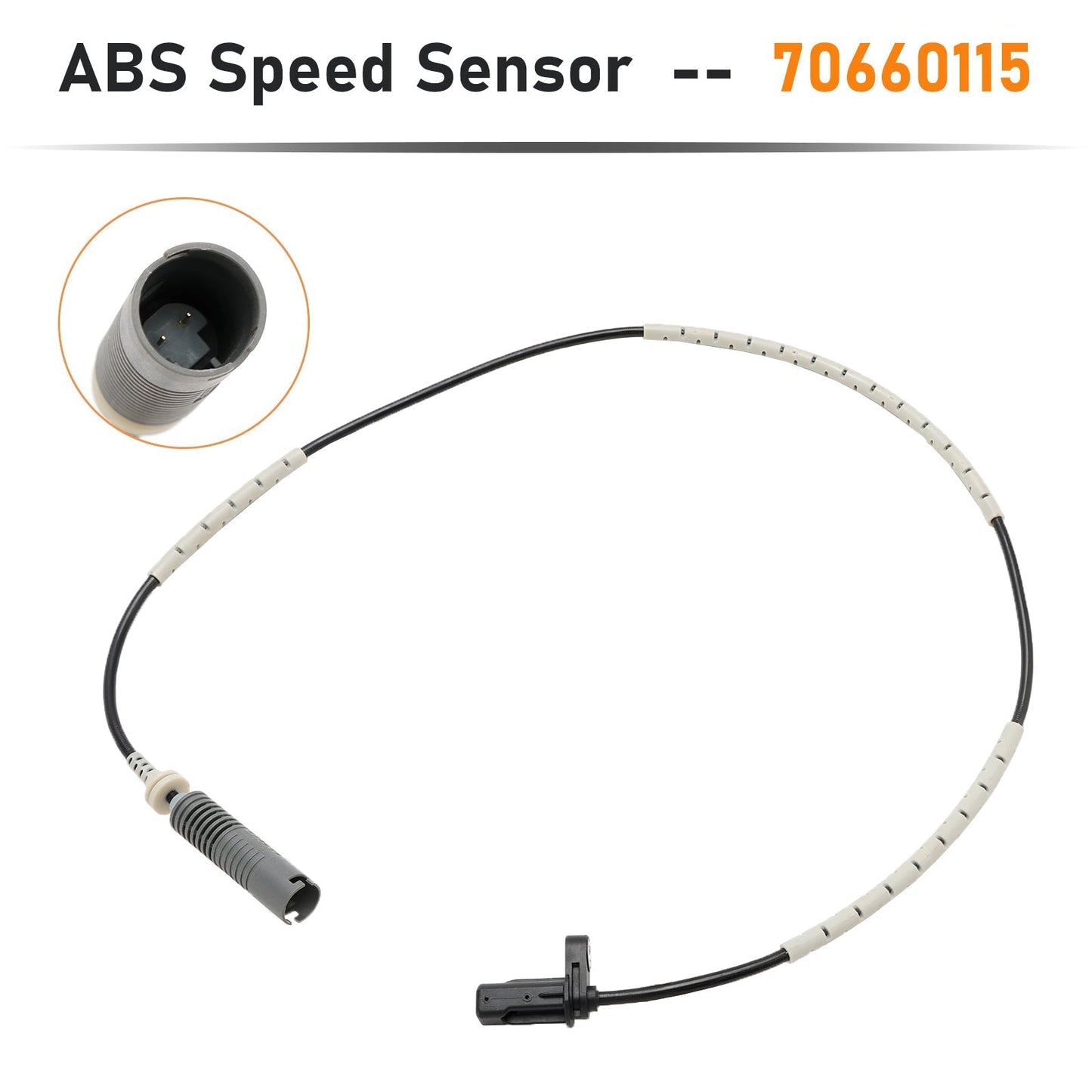 Capteur de vitesse ABS arrière gauche/droite 70660115 pour BMW Série 1 E81, E82, E87, E88, E93, E92 (2005-2012)