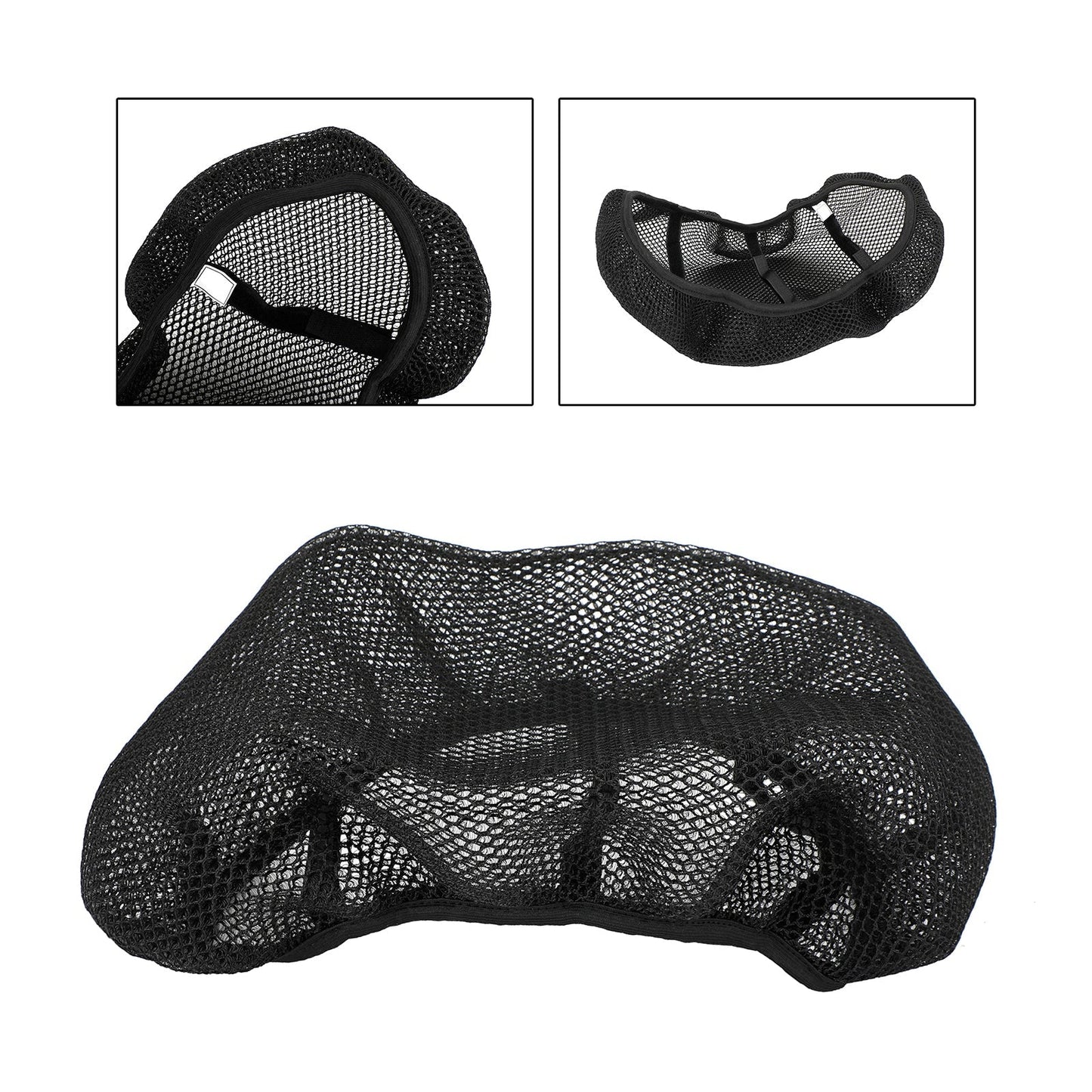 Housse de siège universelle en maille résistante à la chaleur pour moto, scooter, moto, taille XXXL