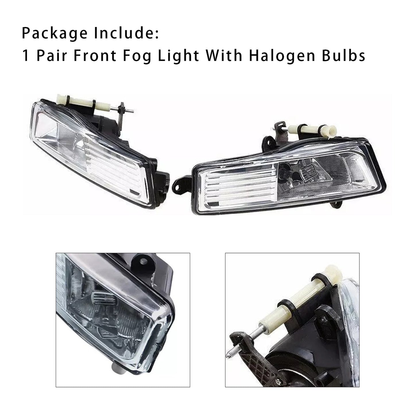 Par de faros antiniebla delanteros para Audi A6 S6 Quattro (2009-2011) 4F0941699A y 4F0941700A