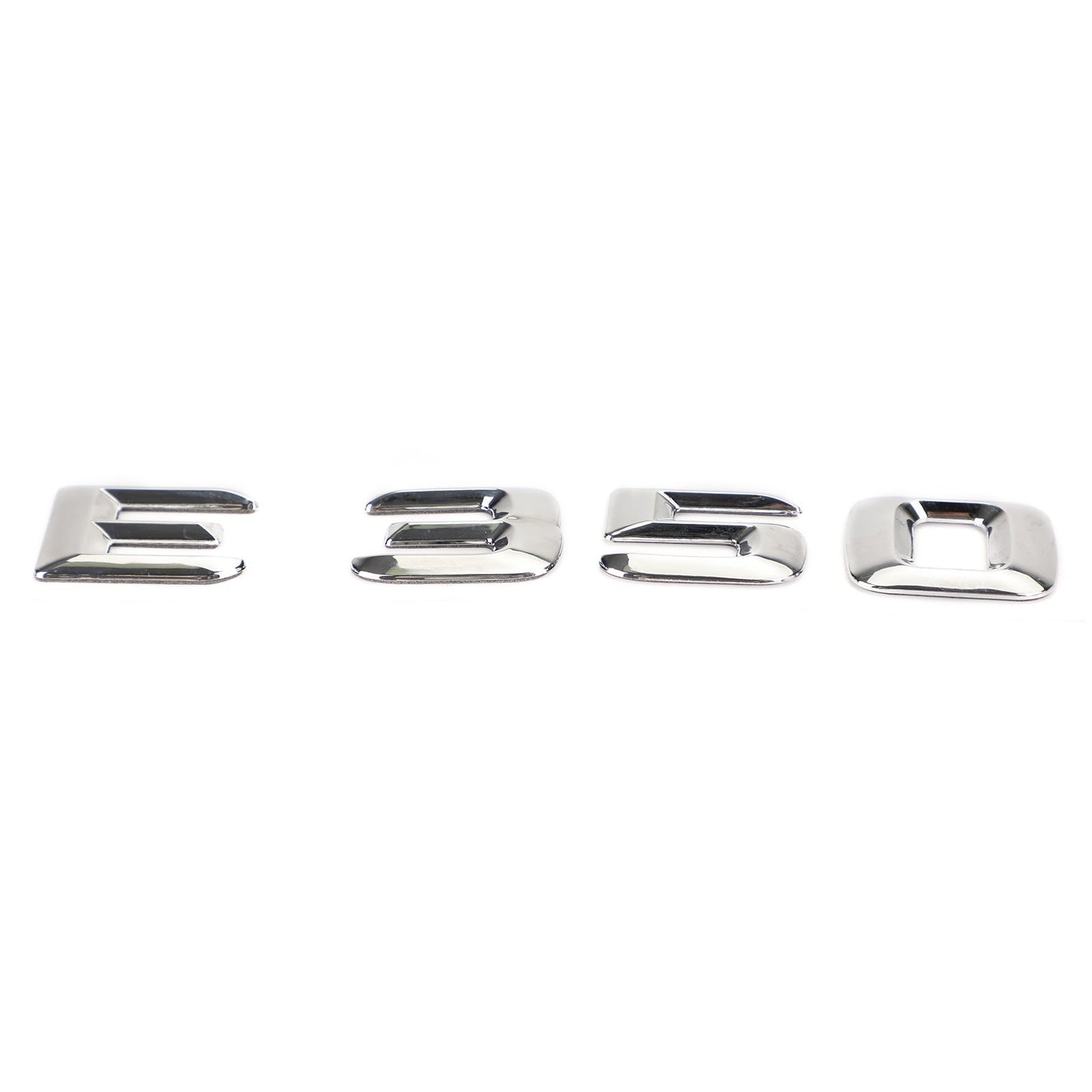 Emblème de coffre arrière, plaque signalétique, lettres et chiffres, compatible avec Mercedes E350, chromé