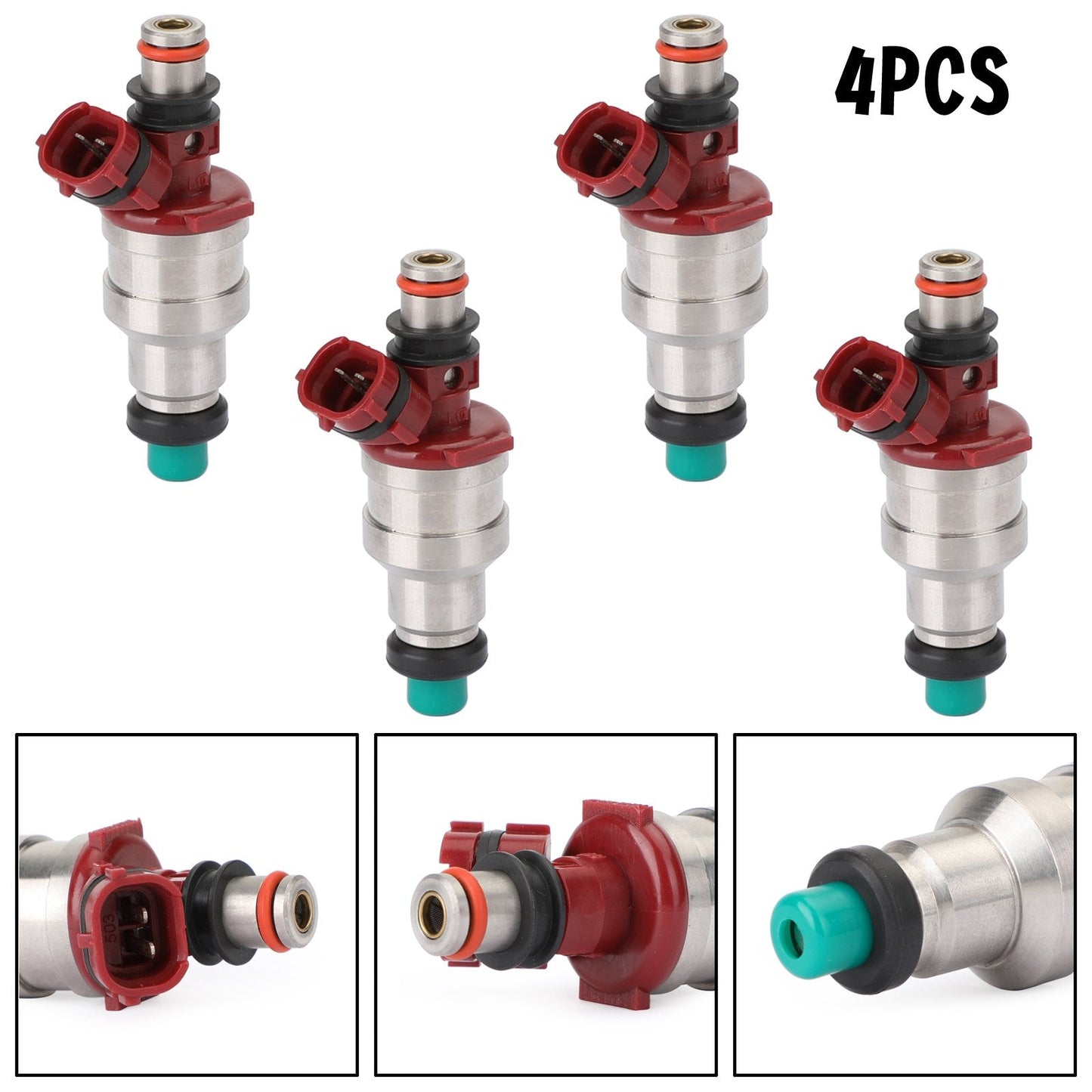 1989-1995 Toyota 4Runner 2.4L 4PCS Fuel Injectors 22842-12130 23209-35040 23250-35040