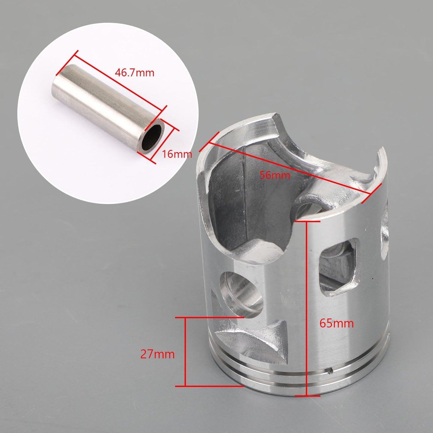 Jeu de segments de piston pour Yamaha DT125H DT125 1981 DT125G DT125 1980 DT125F DT125 1979