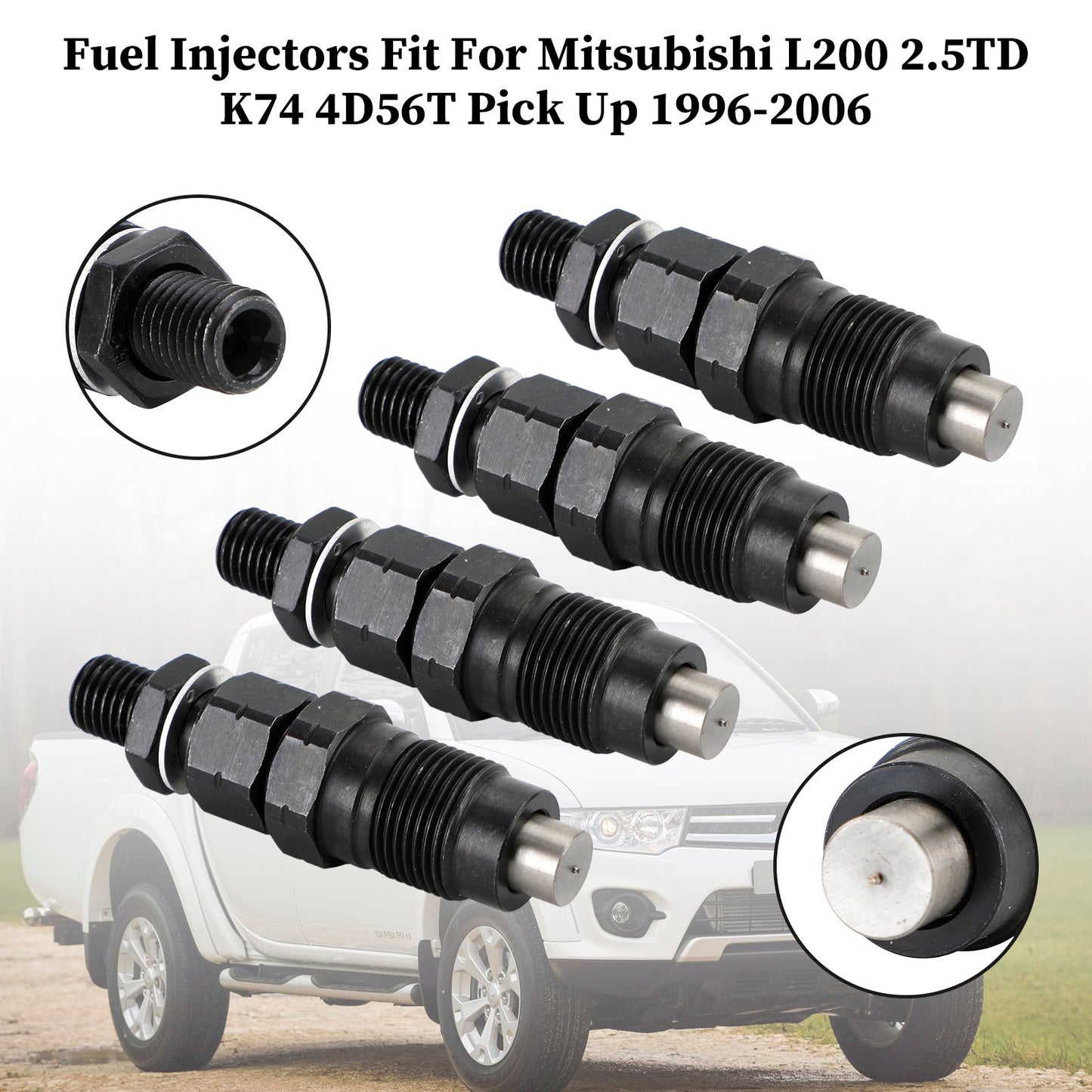 4PCS Fuel Injectors MD196607 105148-1311 Fit Mitsubishi L200 L400 Pick Up Diesel