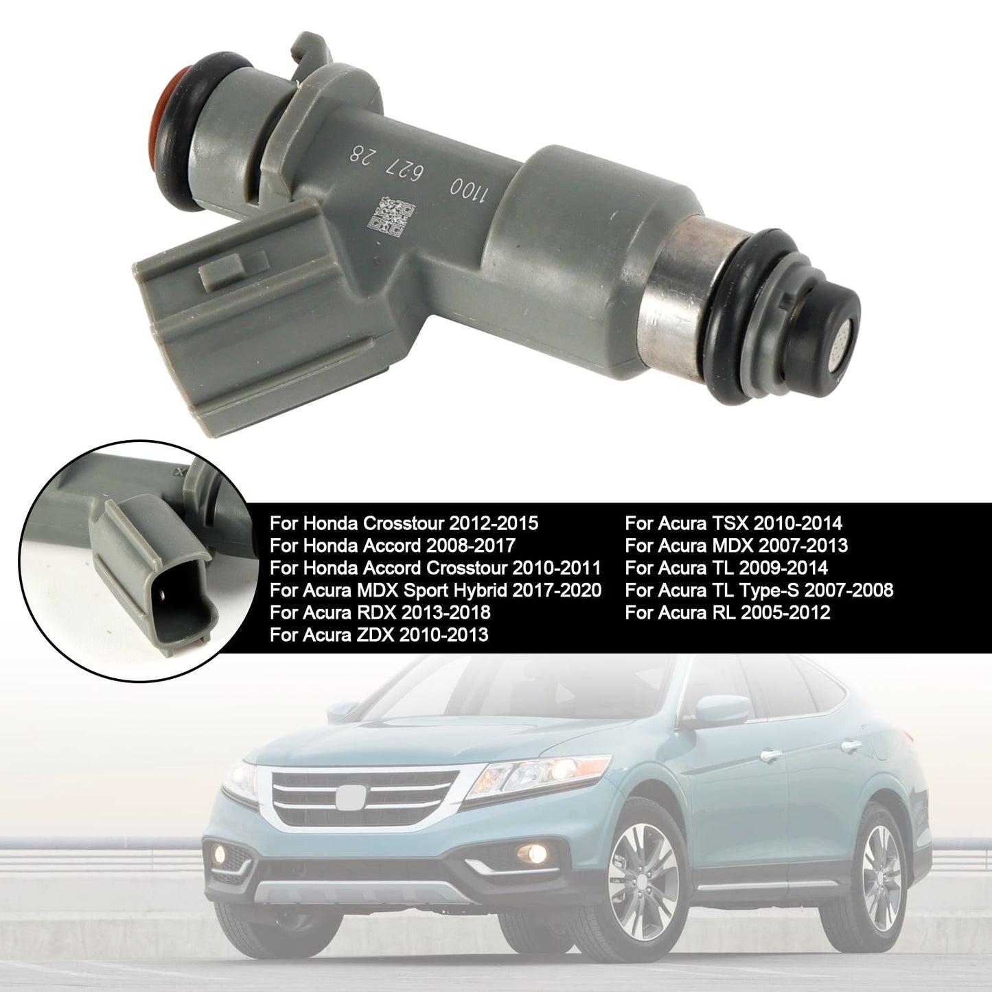 2005-2012 Acura RL Fuel Injector 16450-R70-A01 16450-R71-L11