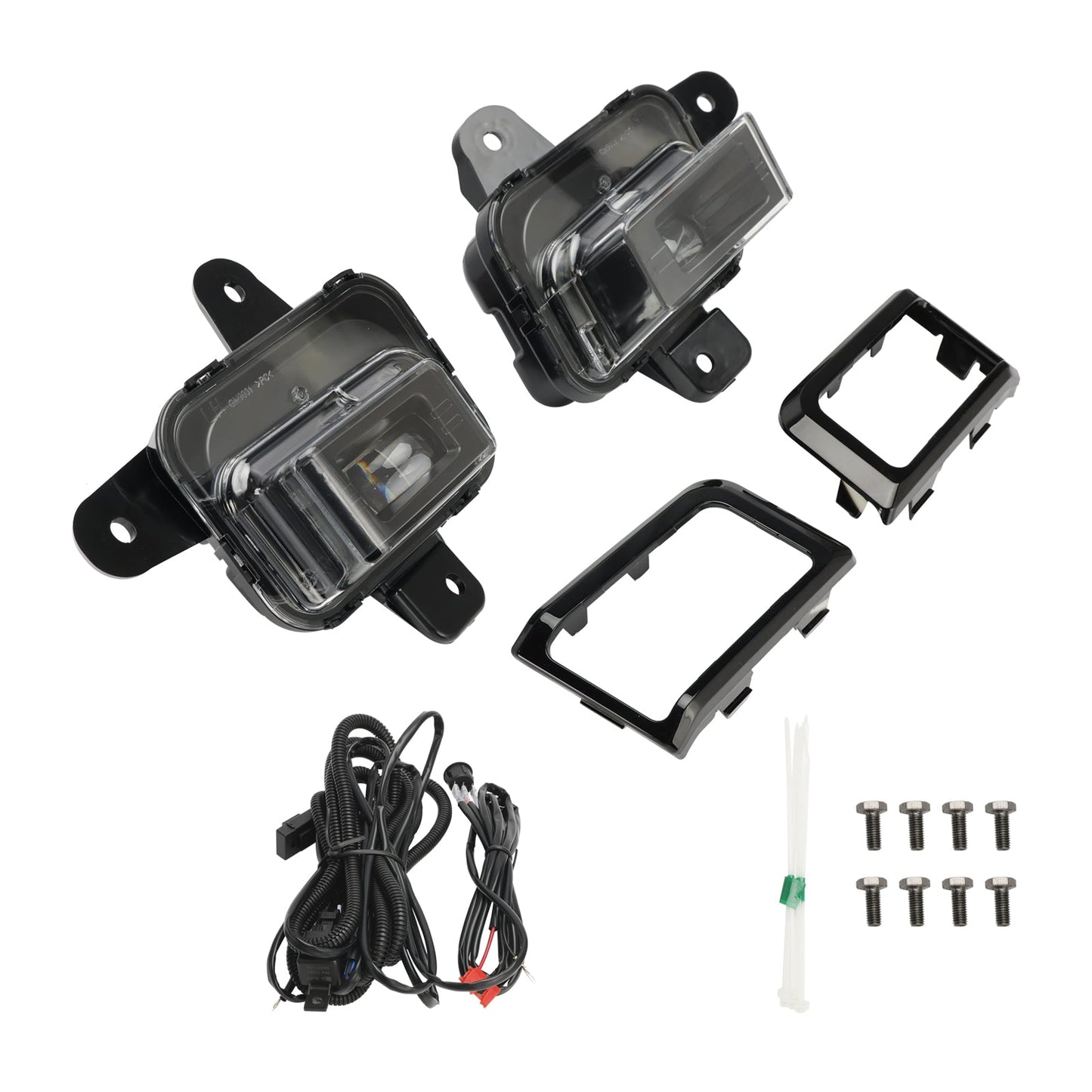 Feu antibrouillard LED pour pare-chocs avant GMC Sierra 1500 2022-2024 + couvercle + faisceau de câbles 84550846 84550845