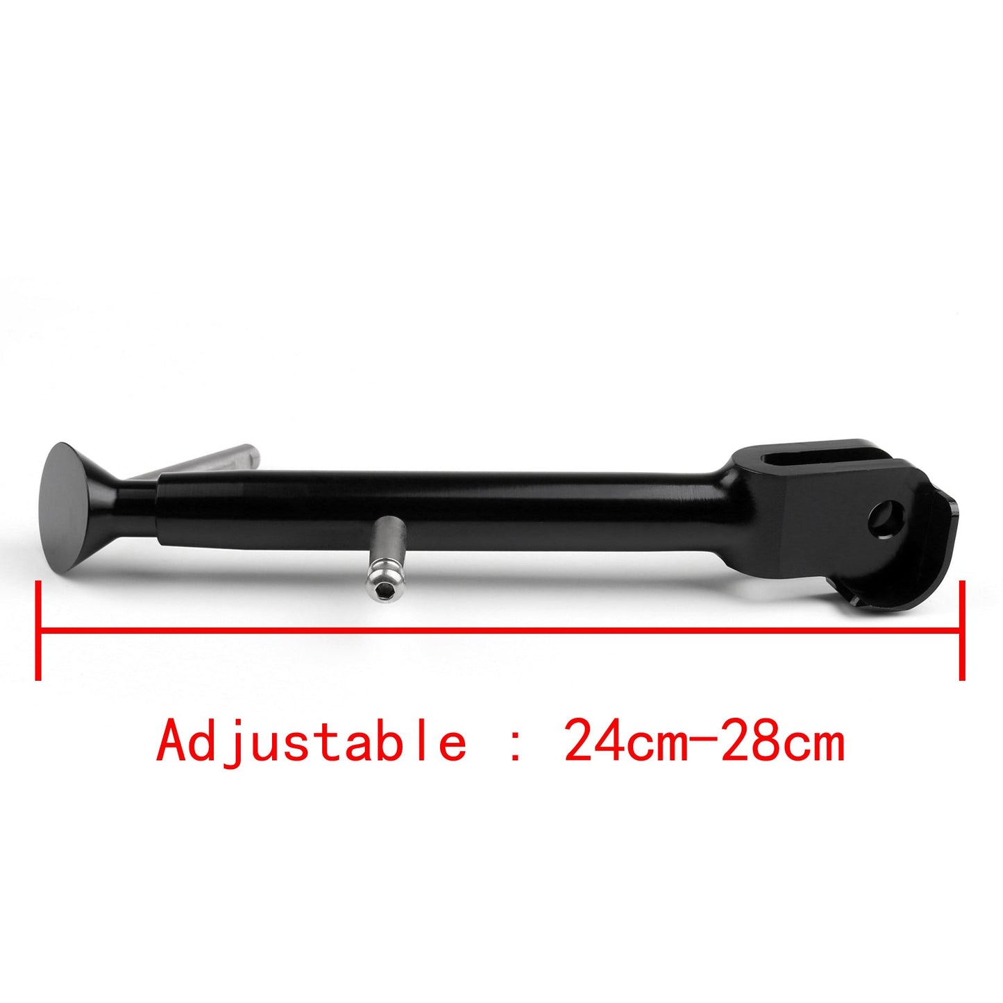Béquille réglable en aluminium CNC pour Yamaha YZF R25 R3 MT-03 15-16, noire