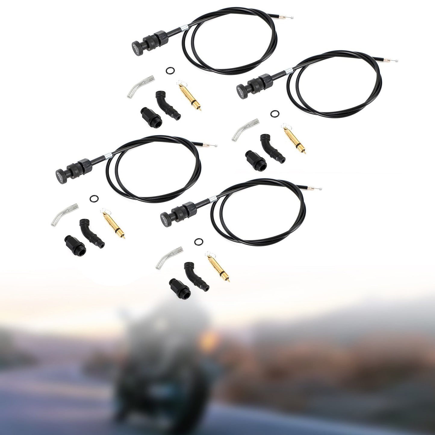 Kit de 4 câbles de starter pour carburateur Honda Rancher TRX350 FM TM 00-06