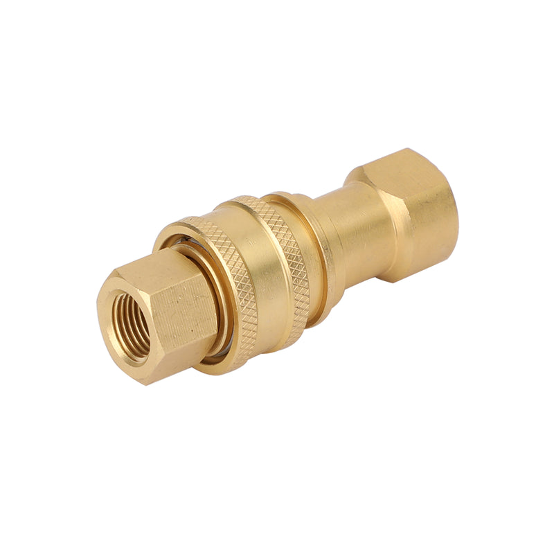 1 jeu de raccords hydrauliques à déconnexion rapide 1/4" NPT ISO 7241-B en laiton