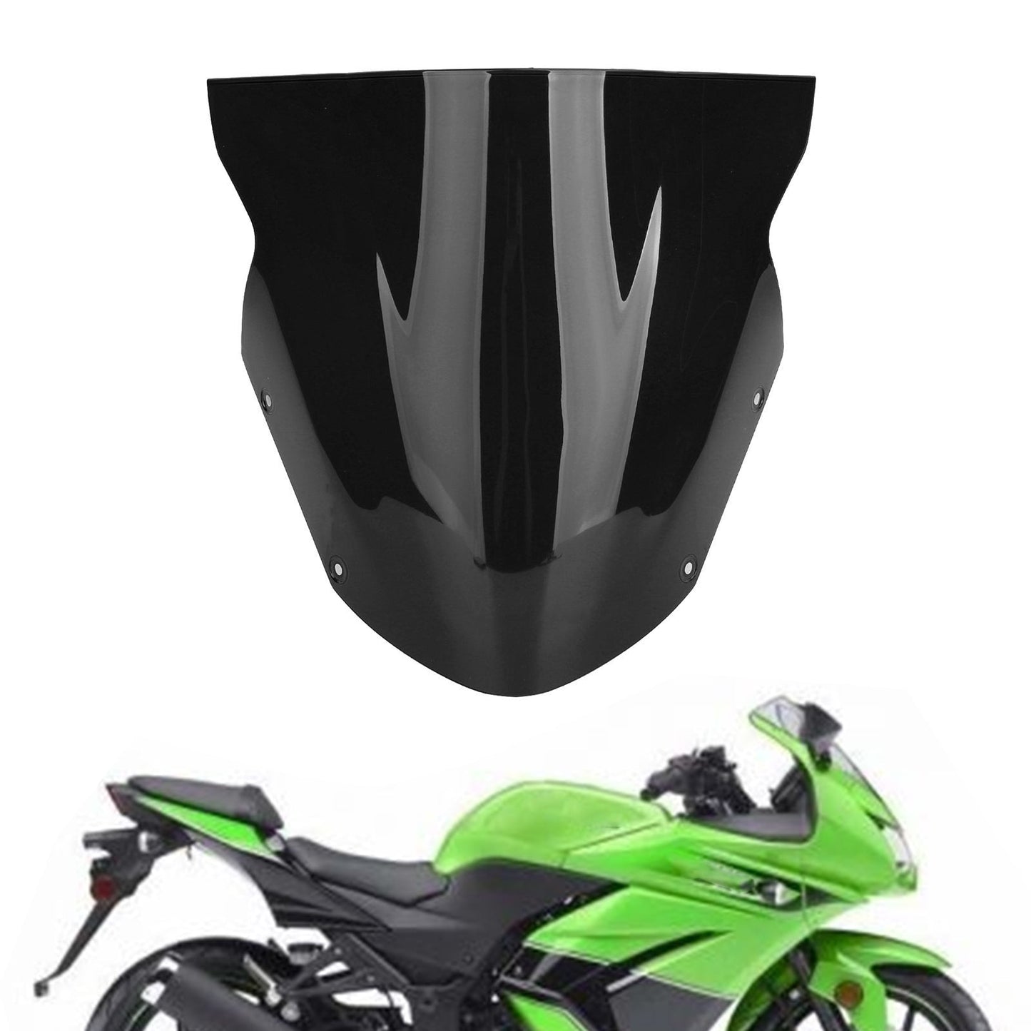 Parabrisas Kawasaki Ninja 650 ER6F 2009-2011, color negro