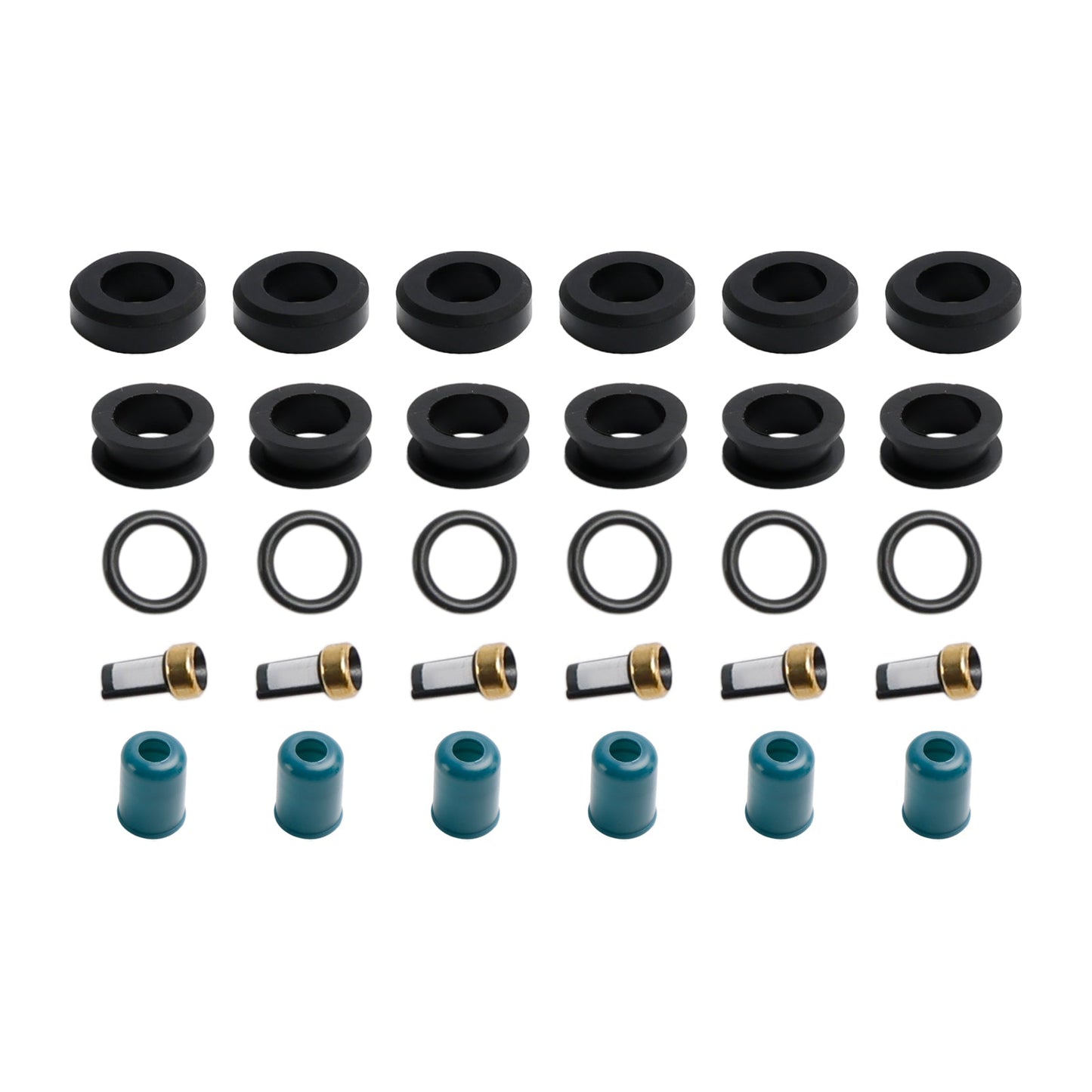 1988-1995 Toyota 4 Runner 3VZE Truck Fuel Injector Repair Seal Rebuild Kit 4-319