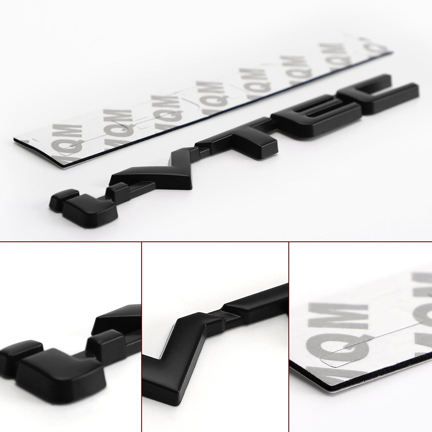 Autocollants 3D en métal pour coffre de voiture i-VTEC, emblème de garde-boue arrière Turbo, noir