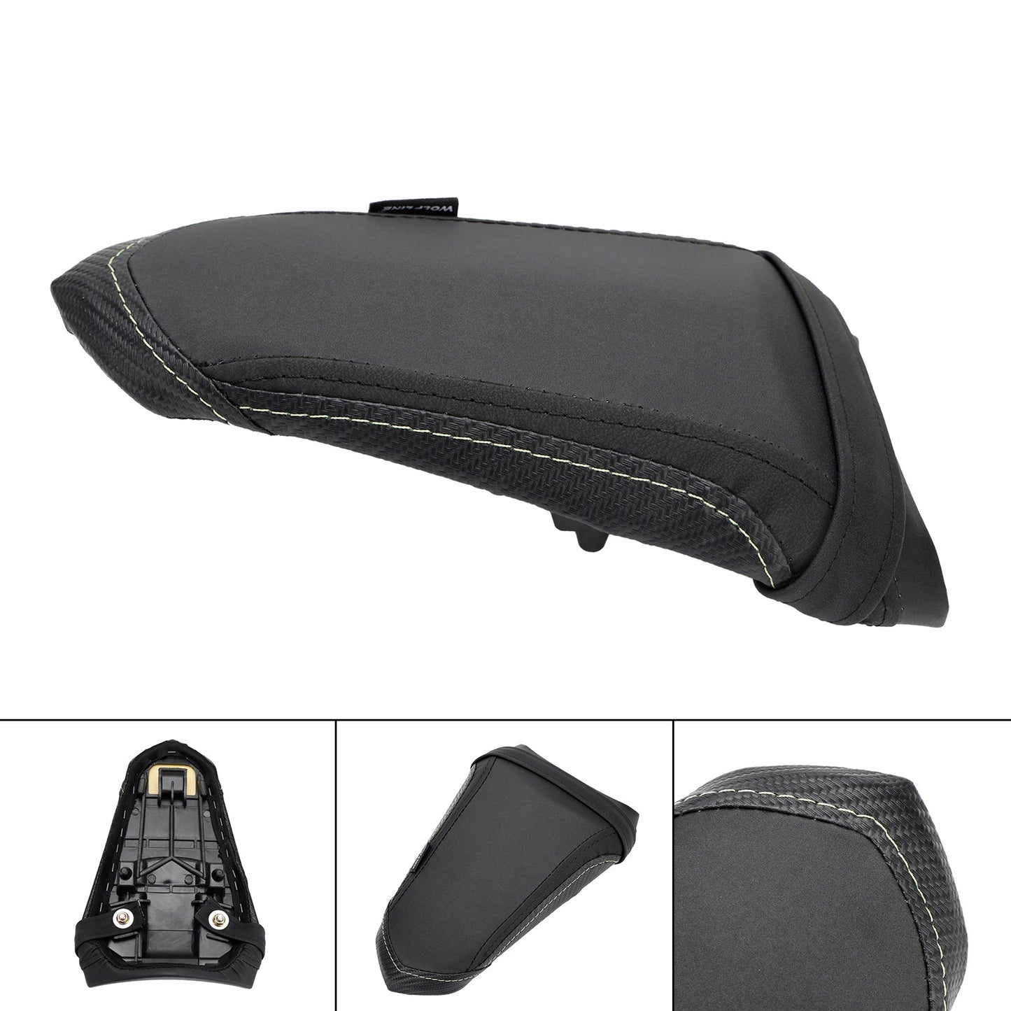 Coussin de siège passager arrière plat en polyuréthane pour Yamaha YZF-R7 2021-2022 YZF-R1, rouge