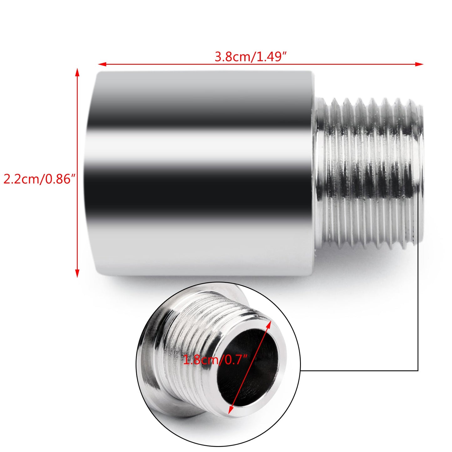 M18 X1.5 O2 Oxygen Sensor Extender Extension Spacer M18 X1.5 Bung Hho Adapter Obd2 02