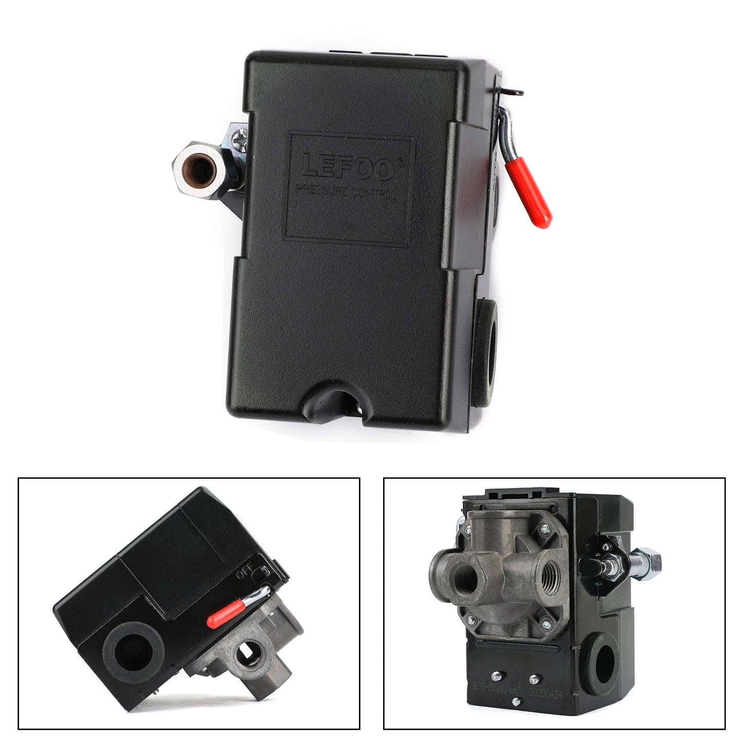 Vanne de commande de pressostat pour compresseur d'air 90-120 psi, 4 ports, robuste, 26 A
