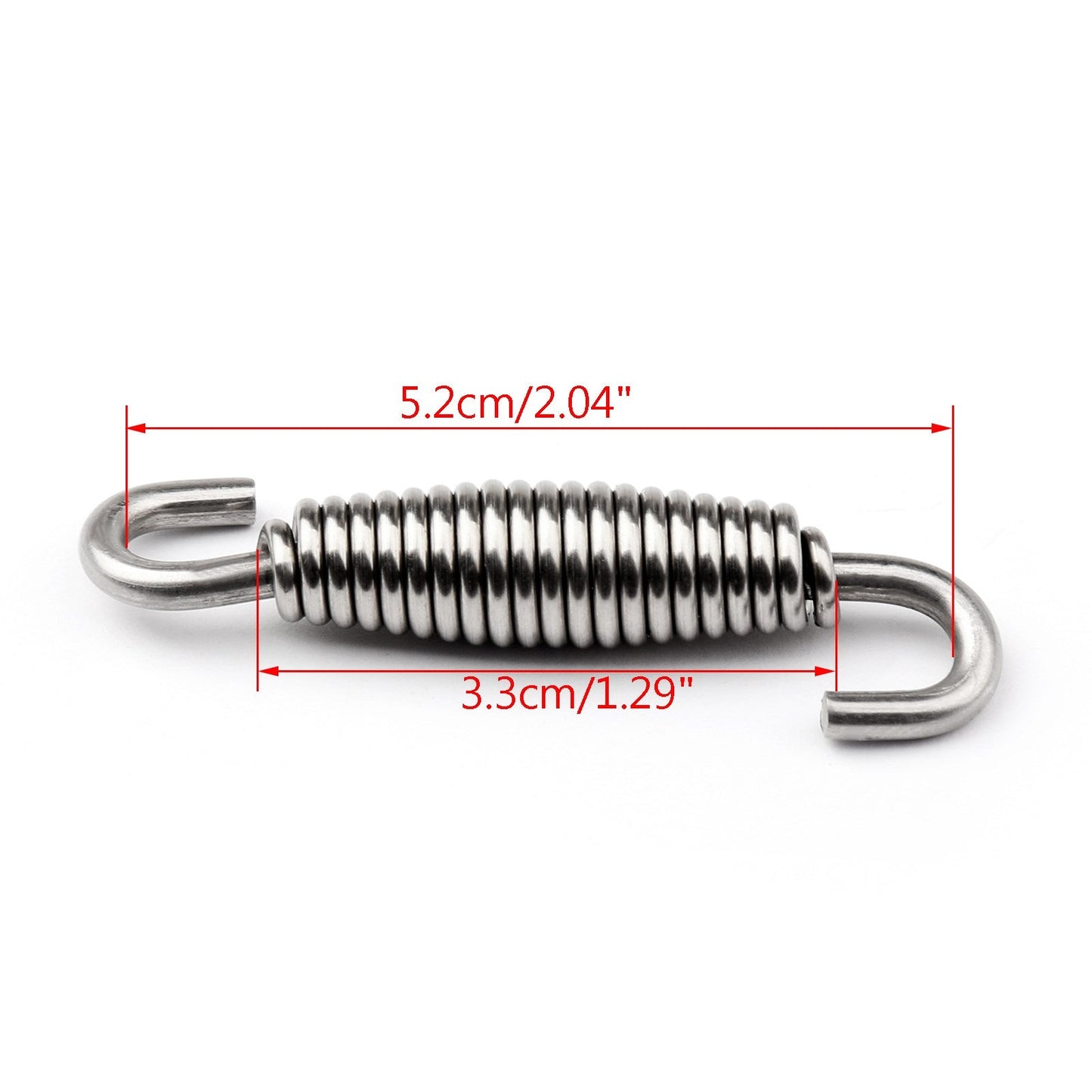 Embout d'échappement TI, silencieux à ressort en acier inoxydable, 4 pièces, pour moto, UK