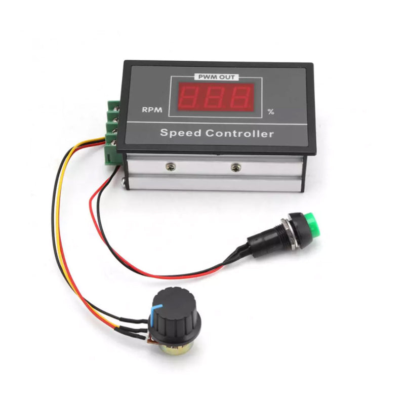 Controlador de velocidad de motor de CC PWM, 6-60 V CC, 12 V, 24 V, 36 V, 48 V, 30 A, interruptor de arranque y parada