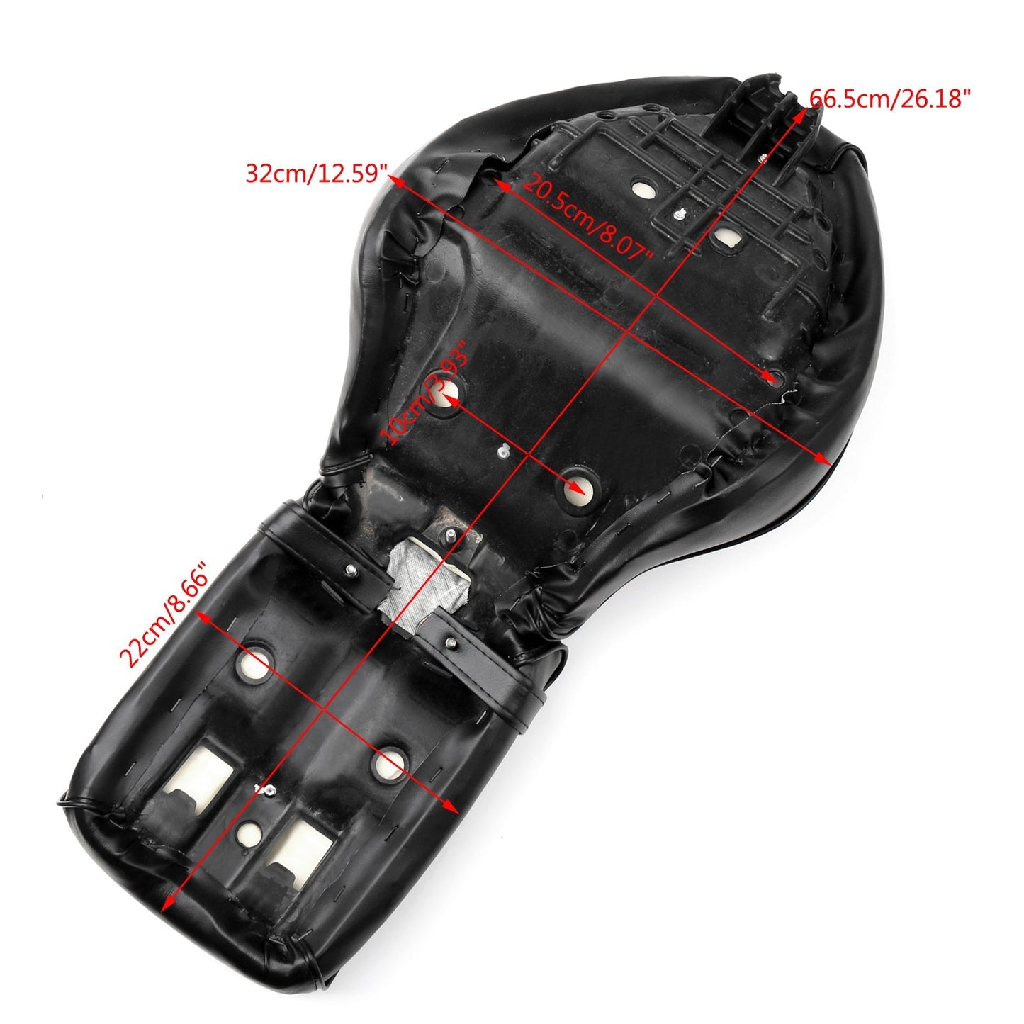 Reemplazo del asiento del conductor y del pasajero delantero trasero negro para Honda Shadow VLX VT 600 88-98