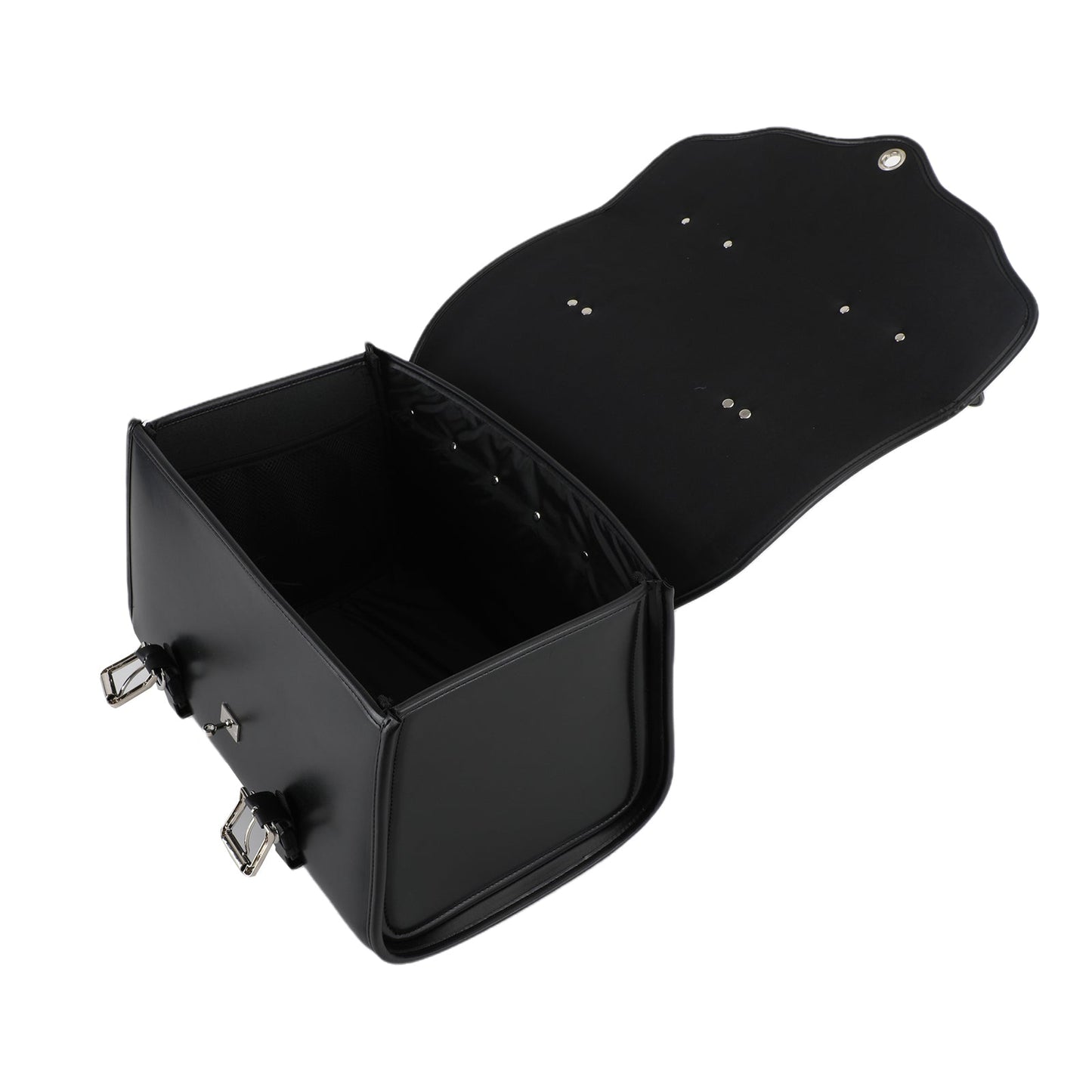 Sacoche latérale à outils pour bras oscillant solo en cuir PU pour moto