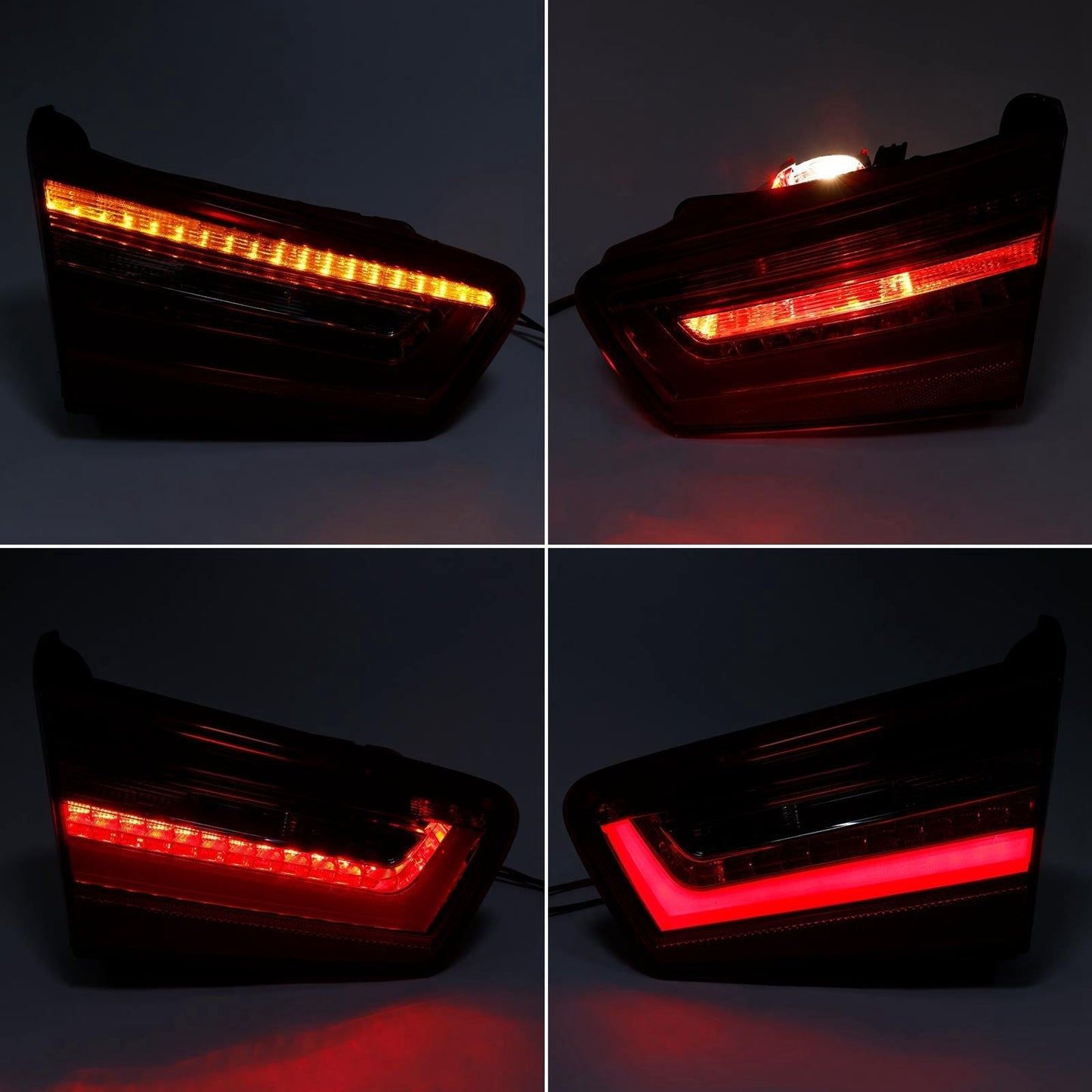 Feu arrière LED intérieur et extérieur pour AUDI A6 C7 2012-2015, 4 pièces, 4GD945093, 4GD945094, 4GD945095, 4GD945096