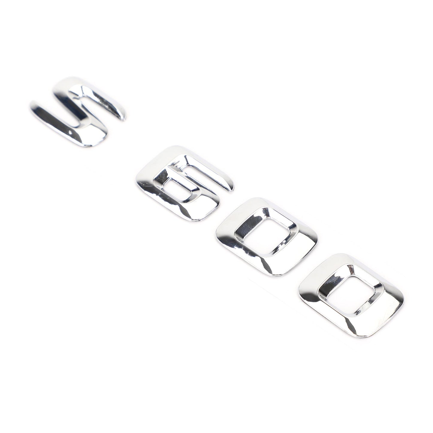 Emblème de coffre arrière, plaque signalétique, lettres et chiffres, compatible avec Mercedes S600, chromé