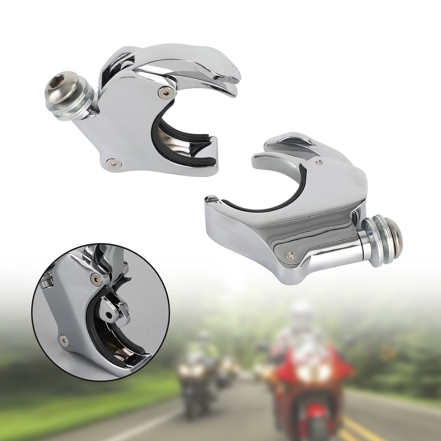 Support de fourche de pare-brise pour Dyna Street Bob Wide Glide 2006+