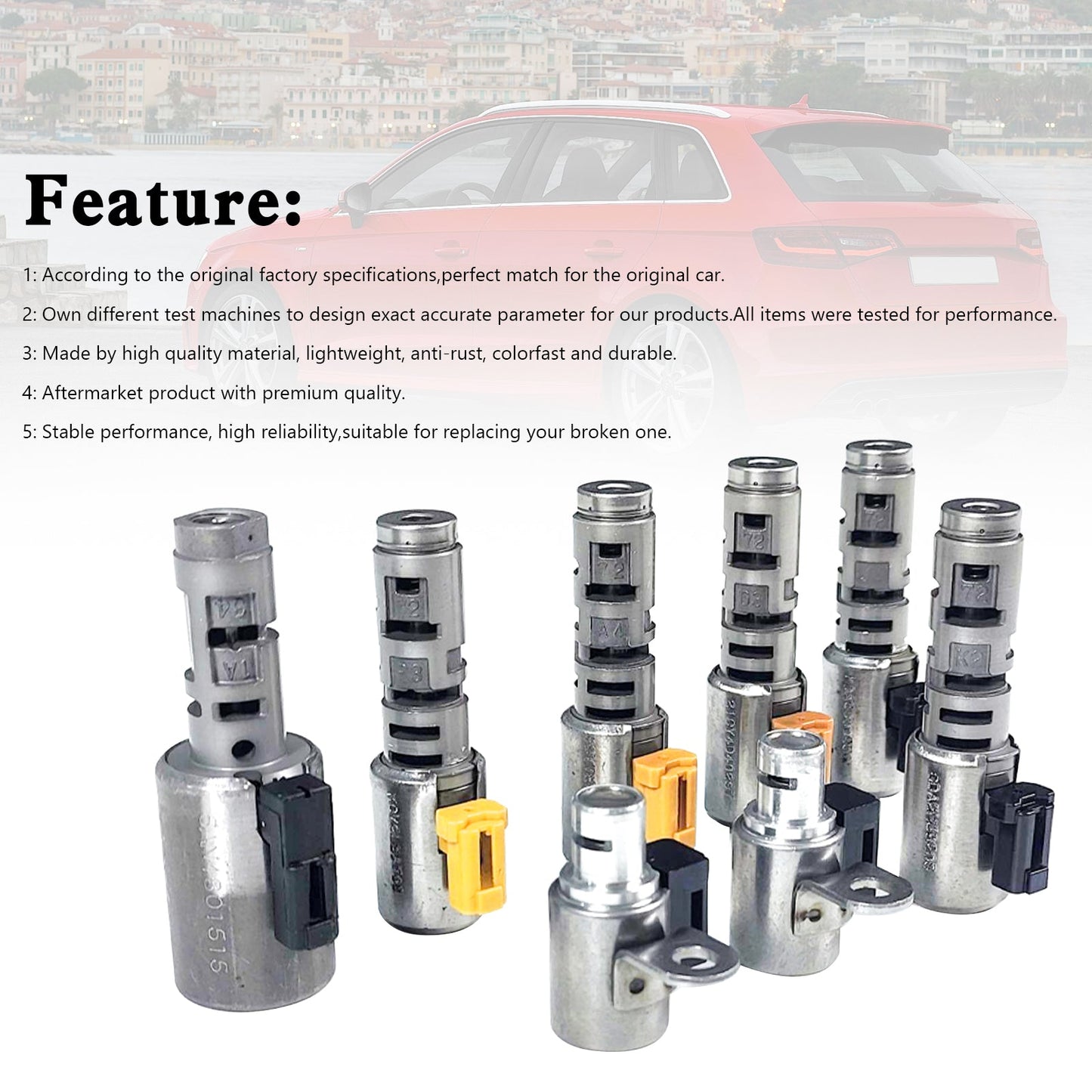 Kit solénoïde de transmission Volkswagen Passat 2006-2010, petite vanne 8 pièces TF60SN 09G 1298152 générique