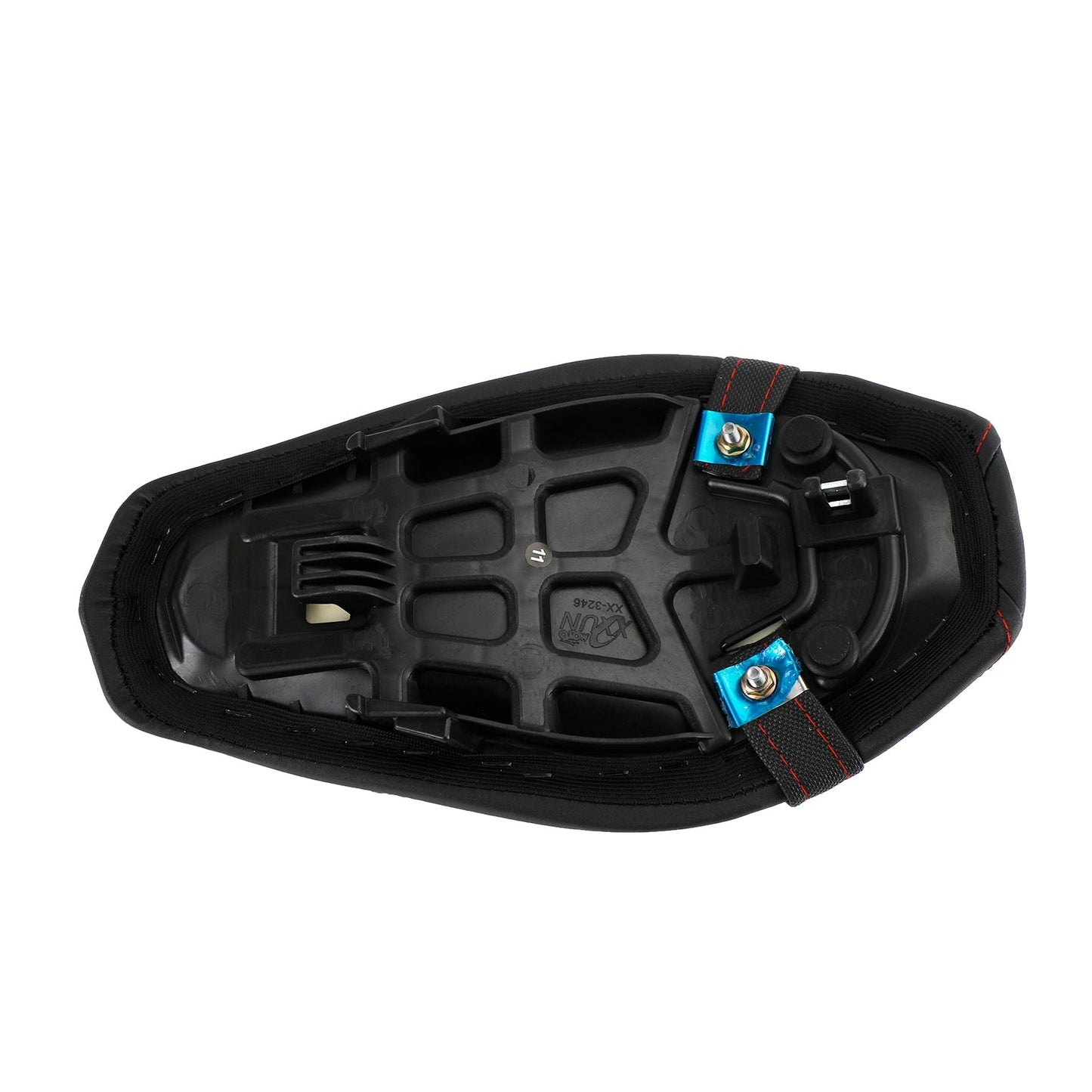 Asiento trasero de PU con cojín plano para pasajero para Kawasaki Ninja Z900 17-22 18 19, color verde