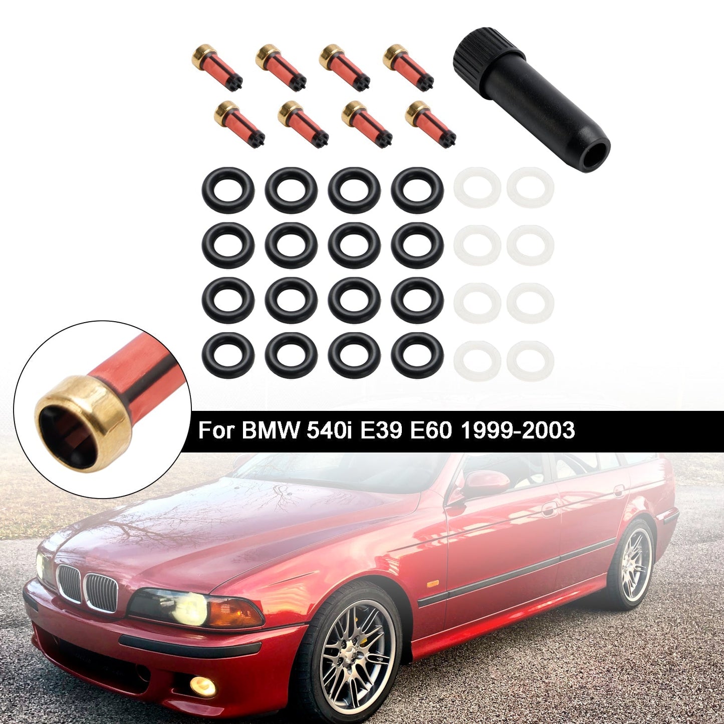2000-2003 BMW X5 Fuel Injector Repair Seal Kit 0280155823 FJ754