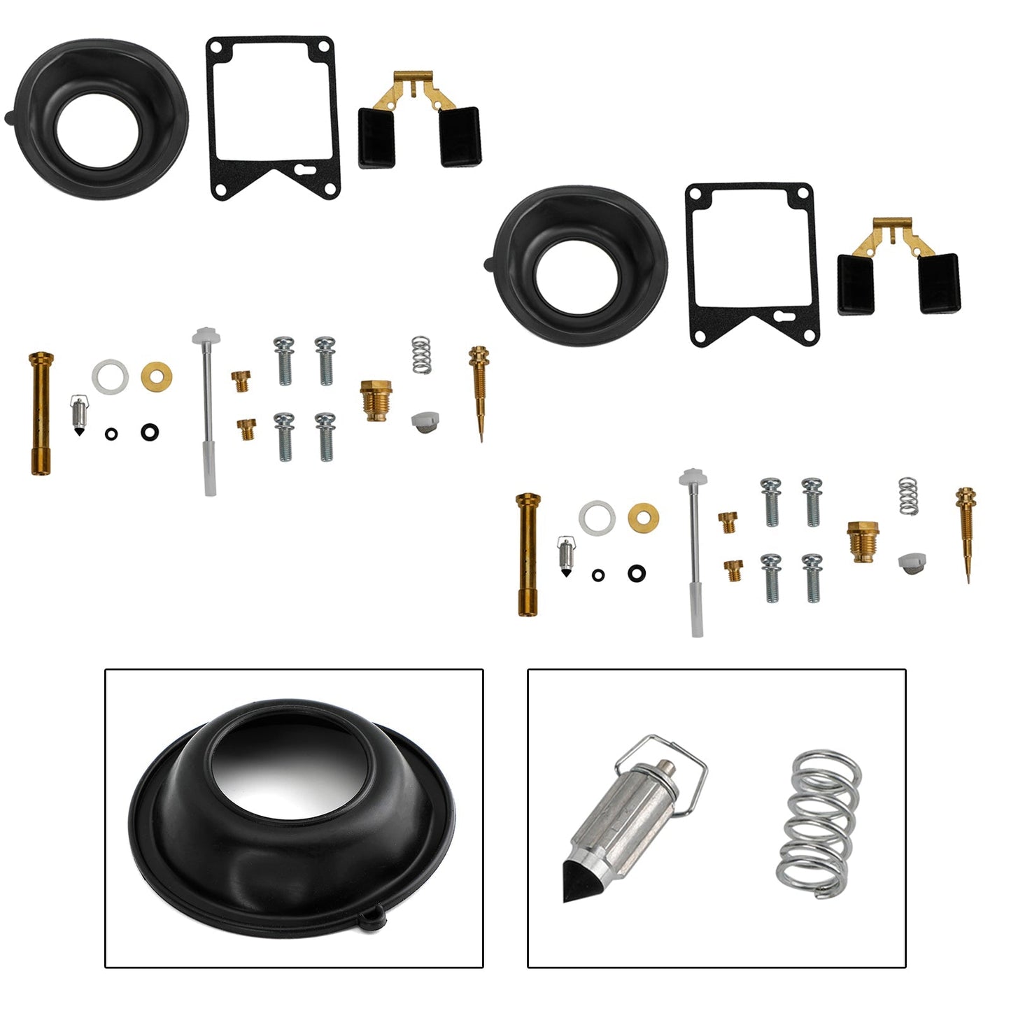 Kit de reparación y reconstrucción de carburador de 2 piezas para Yamaha Virago 750 XV750 1981-1983