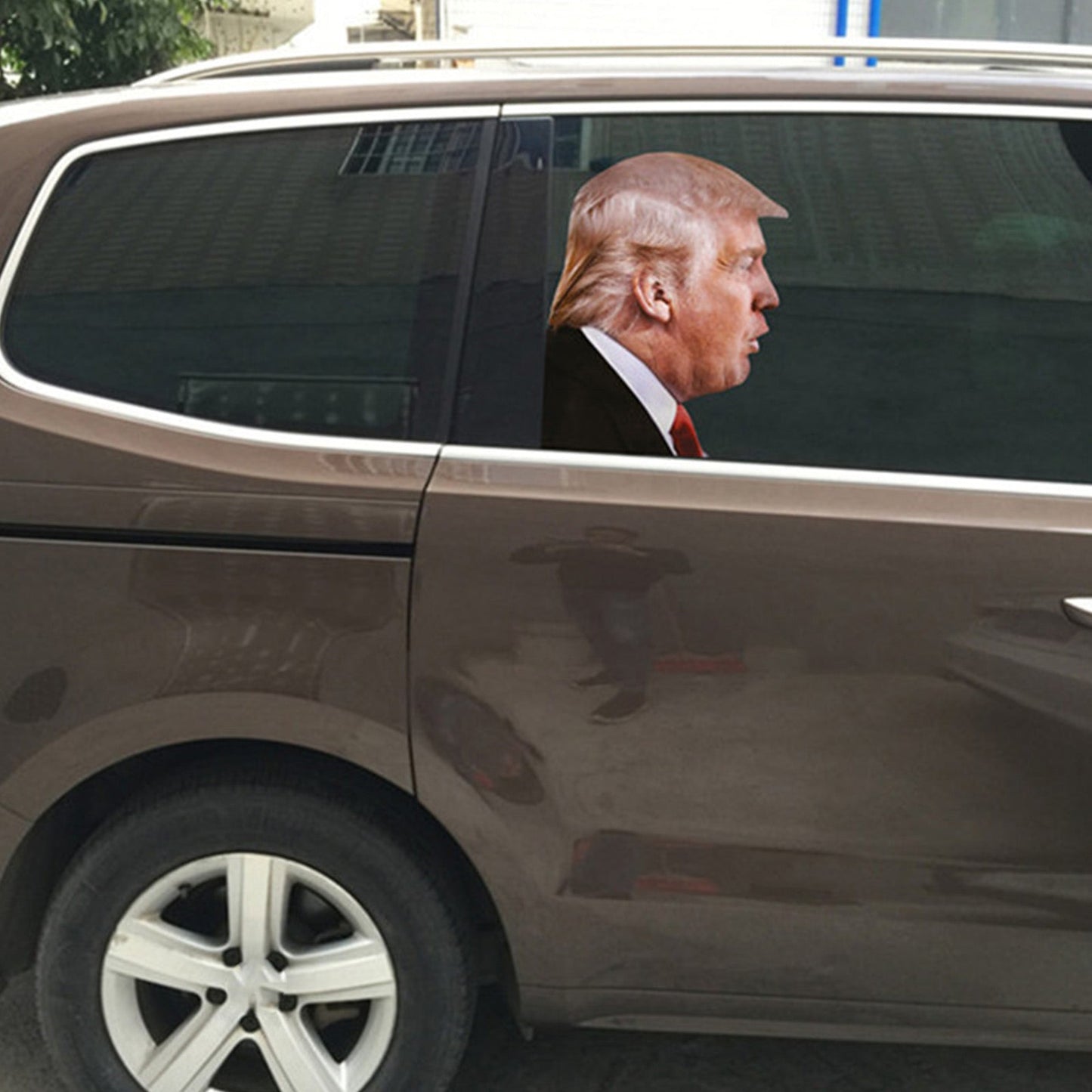 Calcomanía para ventana de coche, elección presidencial de Trump 2020, lado del pasajero, persona derecha