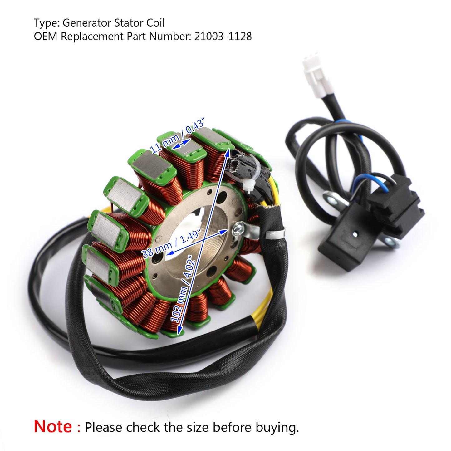 Magneto Generator Engine Stator Coil Fit For For Kawasaki KLF300 Bayou 300 2WD 1986-1987