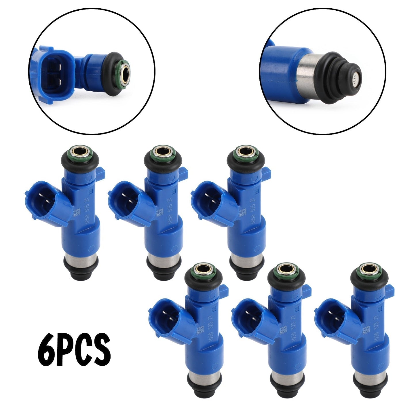 Inyectores de combustible para Nissan 370Z (2003-2015), 6 piezas: 63570, 16600-JF00A, 14002-AN001