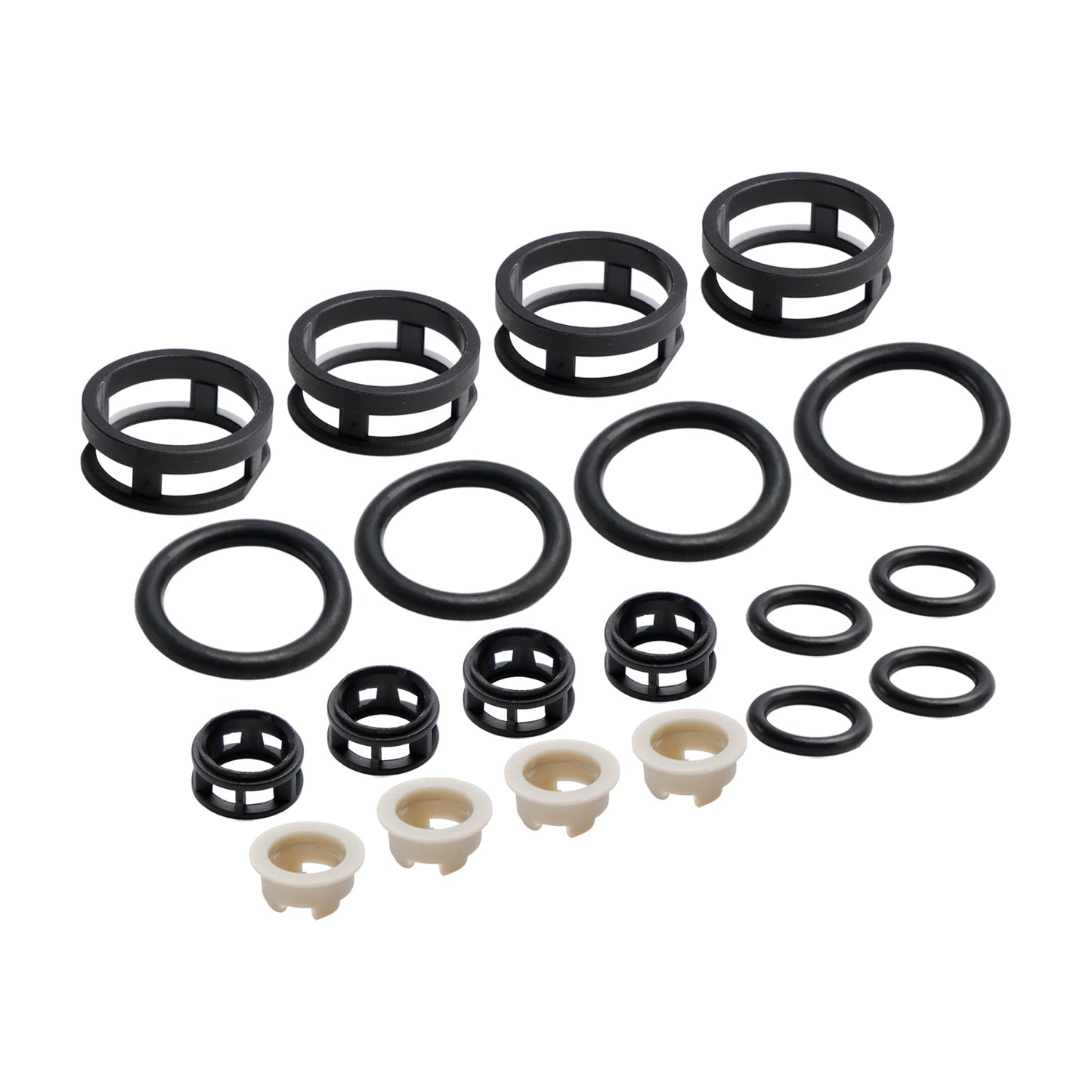 Kit de réparation d'injecteur de carburant à alimentation latérale Nissan JECS 4 pièces Filtres Joints Joints toriques Bouchons d'attelage