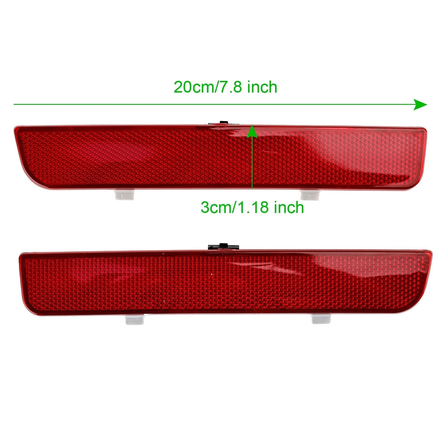 Lot de 2 réflecteurs de pare-chocs arrière rouges, feux stop et stop LR006348 LR006349 pour Range Rover L322 Freelander 2