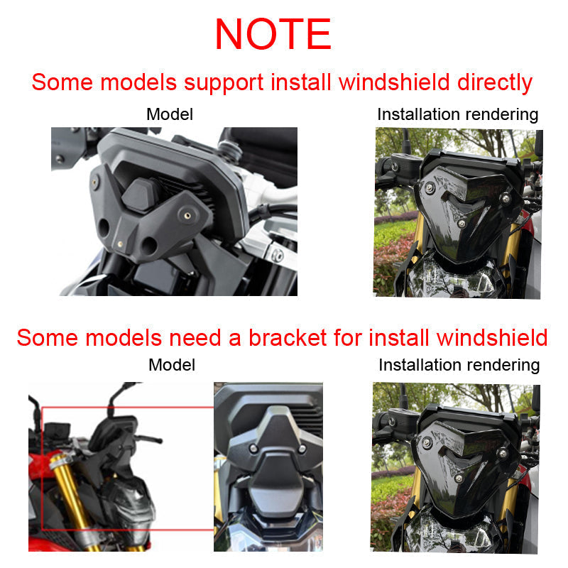 Déflecteurs de vent pour pare-brise BMW F900R 2020-2021