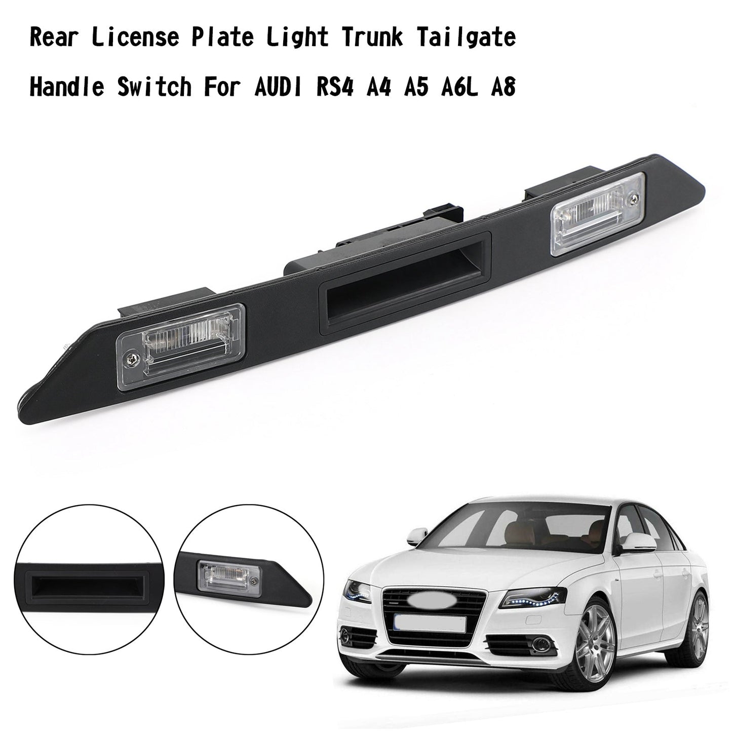 Interrupteur de poignée de coffre et de hayon pour éclairage de plaque d'immatriculation arrière pour AUDI A3 A4 A6 Q7