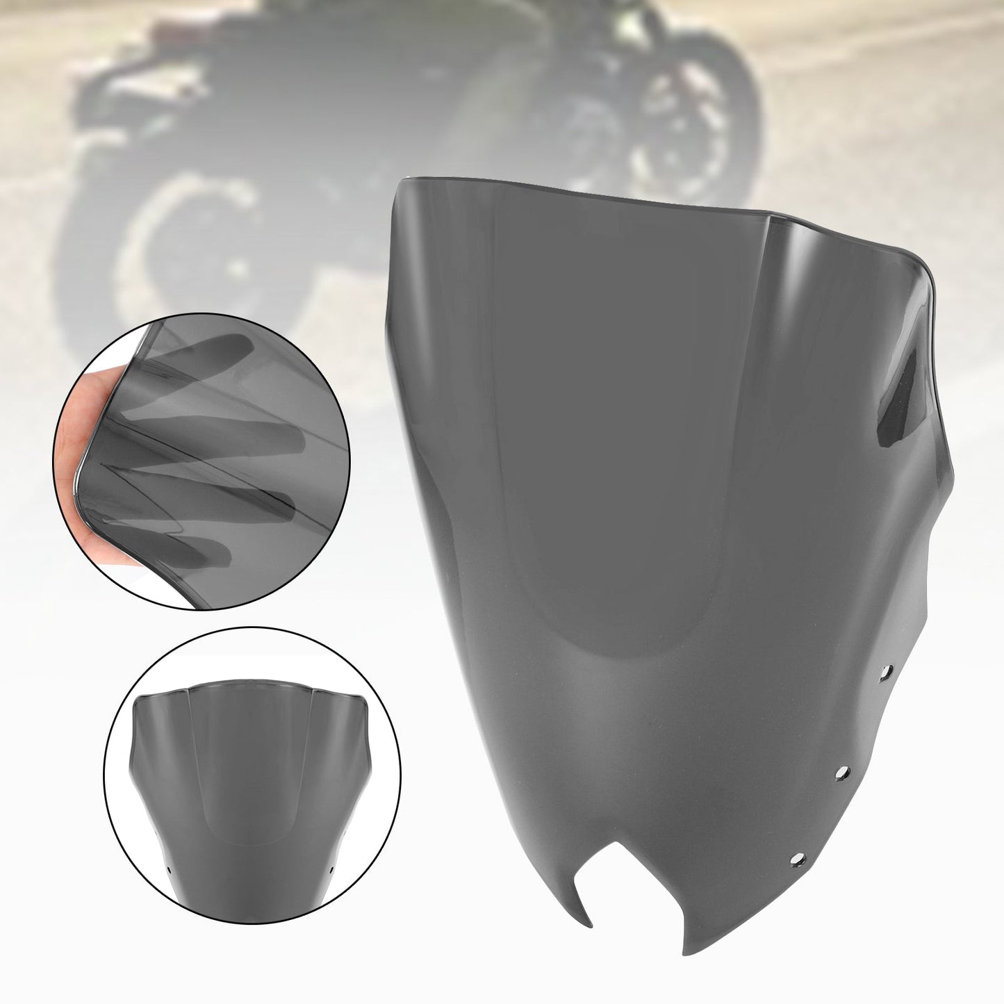 Pare-brise de moto ABS pour Yamaha FZ6R FZ-6R FZS600 2009-2015