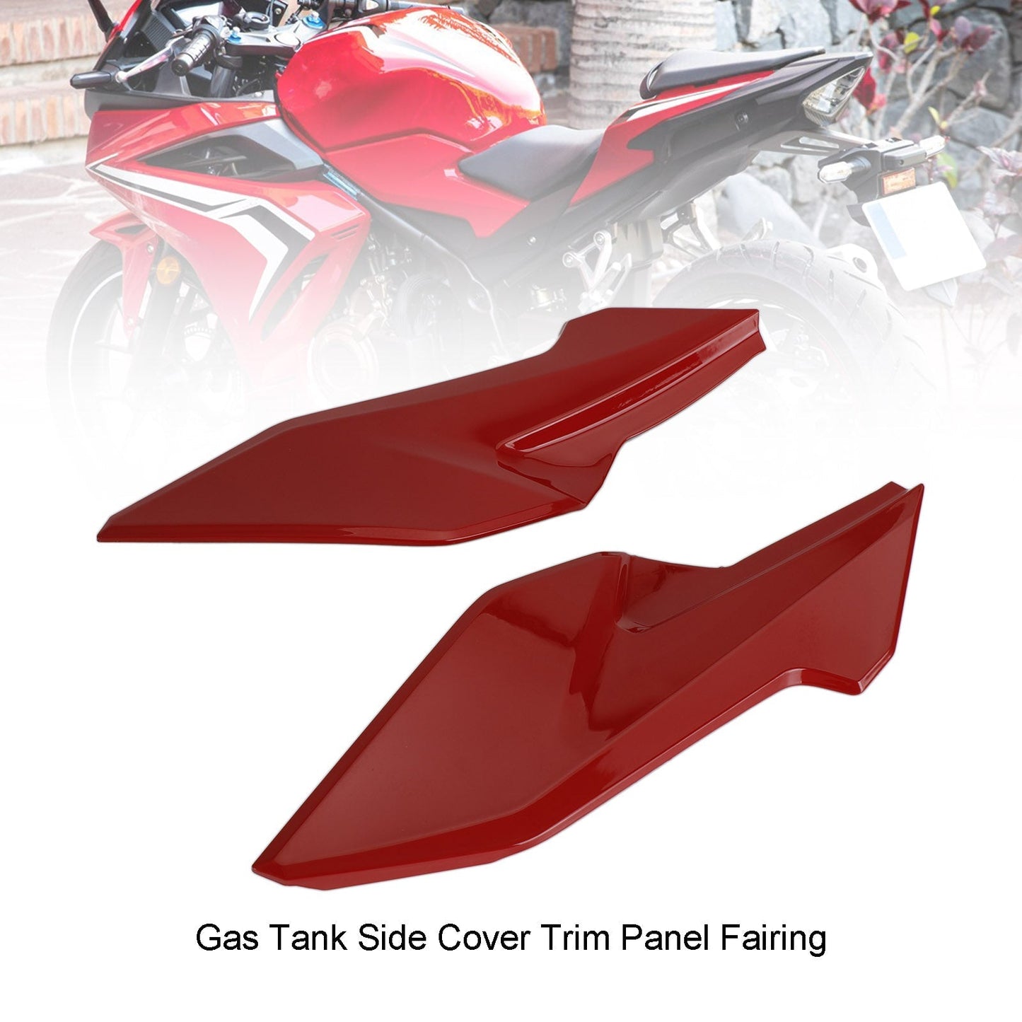 Carénage de couvercle latéral de réservoir d'essence pour HONDA CBR500R 2019-2021, rouge