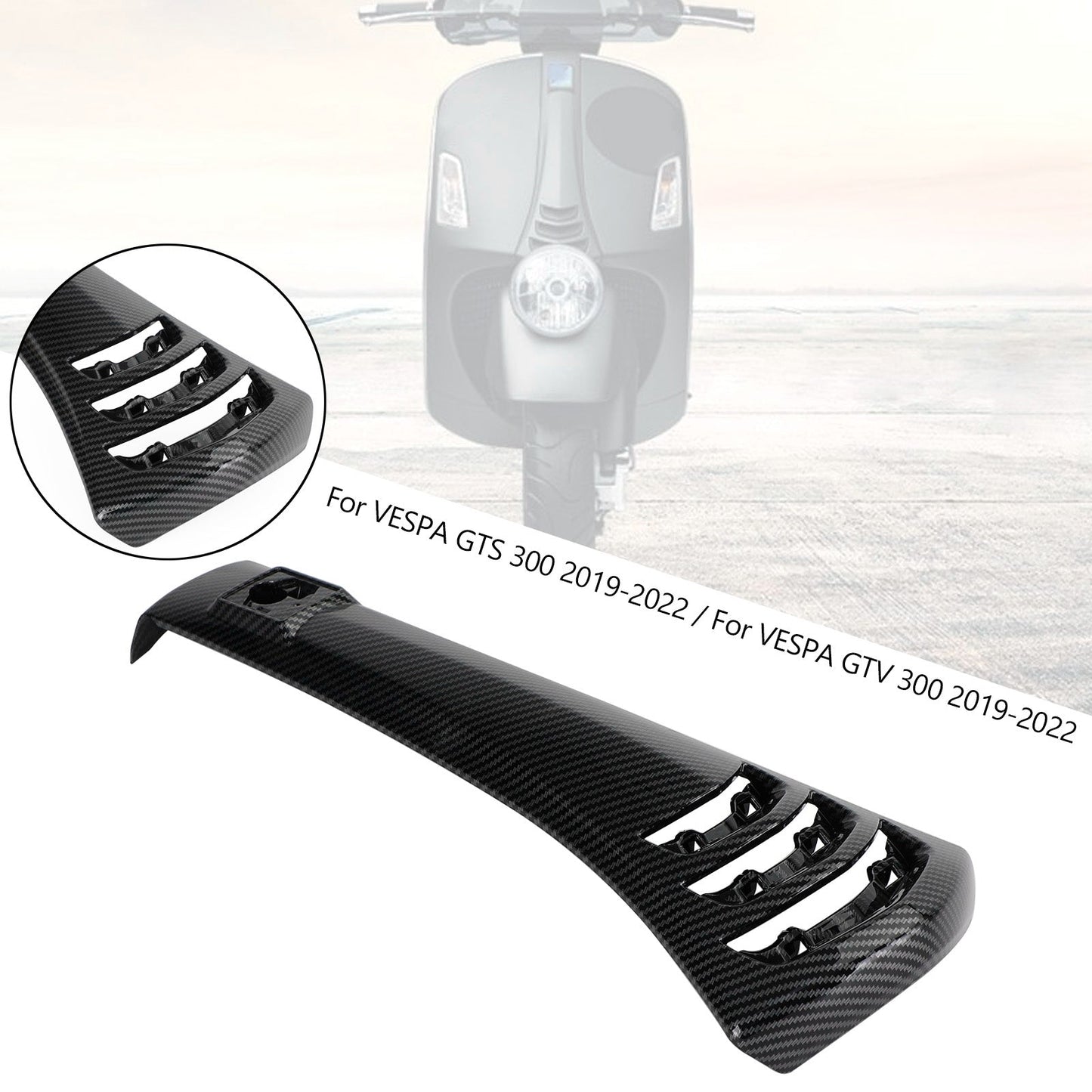 Couvre-culasse de klaxon de direction pour Vespa GTS300 GTV300 2019-2022
