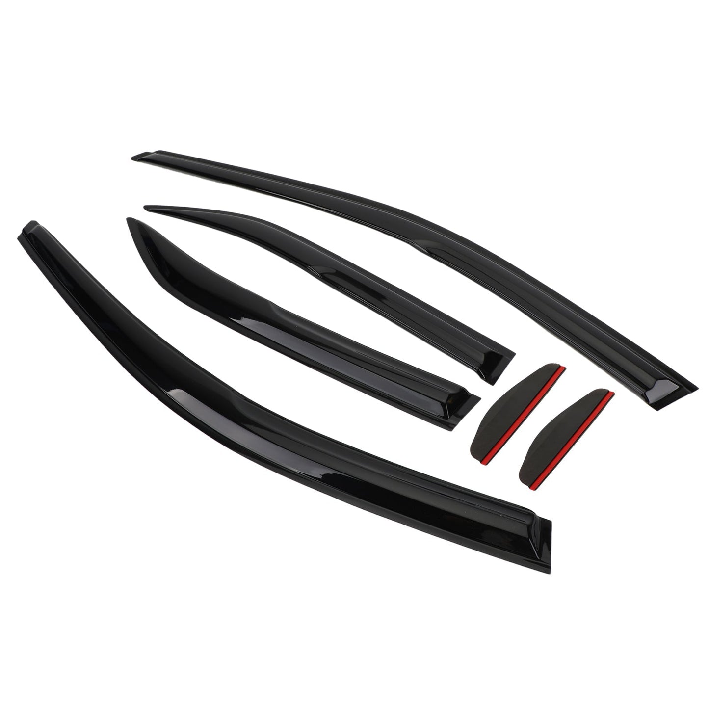 Kit de 6 pare-soleil et pare-pluie pour vitres de voiture Toyota Camry 12-17