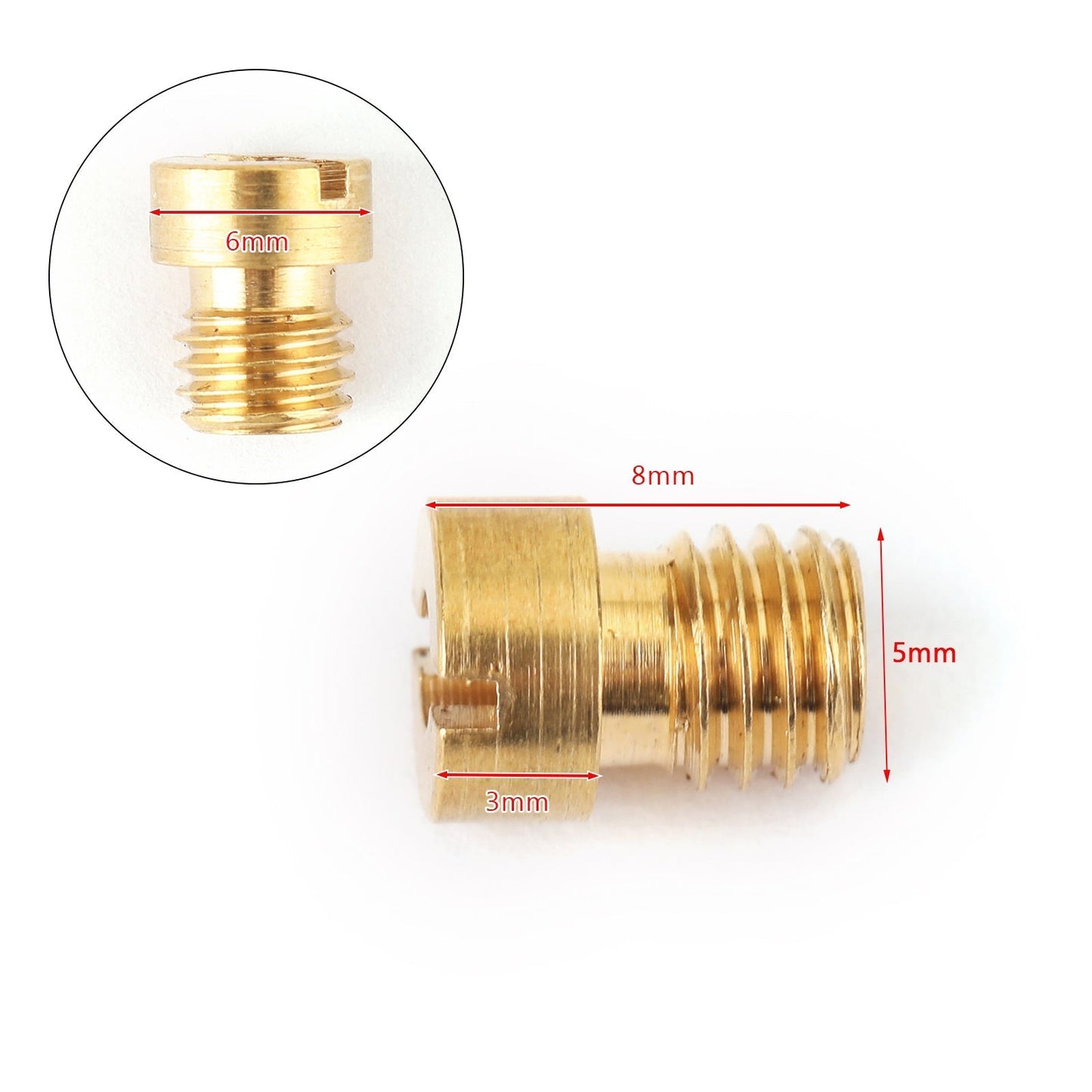 75-98 Carb 10PCS 5MM Dellorto Carburetor Carburettor Main Jets Nozzle Set