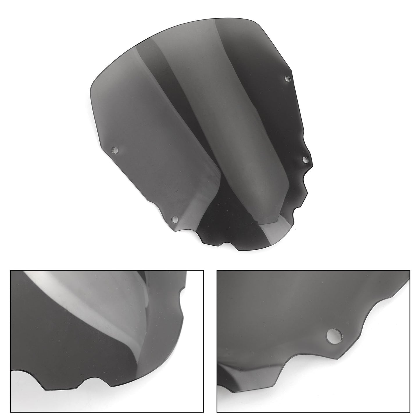1 pare-brise court de 4 mm pour moto Kawasaki KLR650 2008-2014