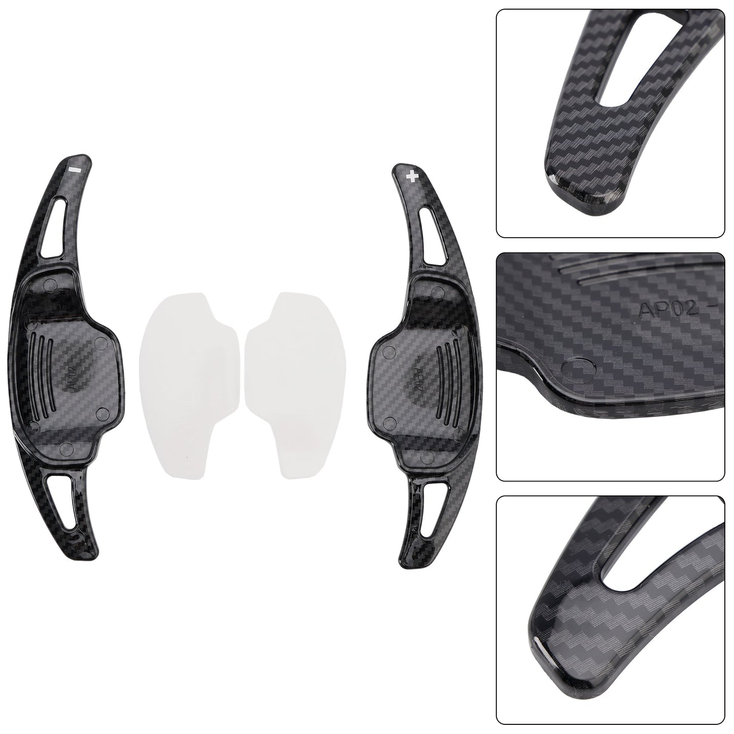 2011-2018 Buick Regal GS Carbon Look Steering Wheel Paddle Shifter Extension Covers