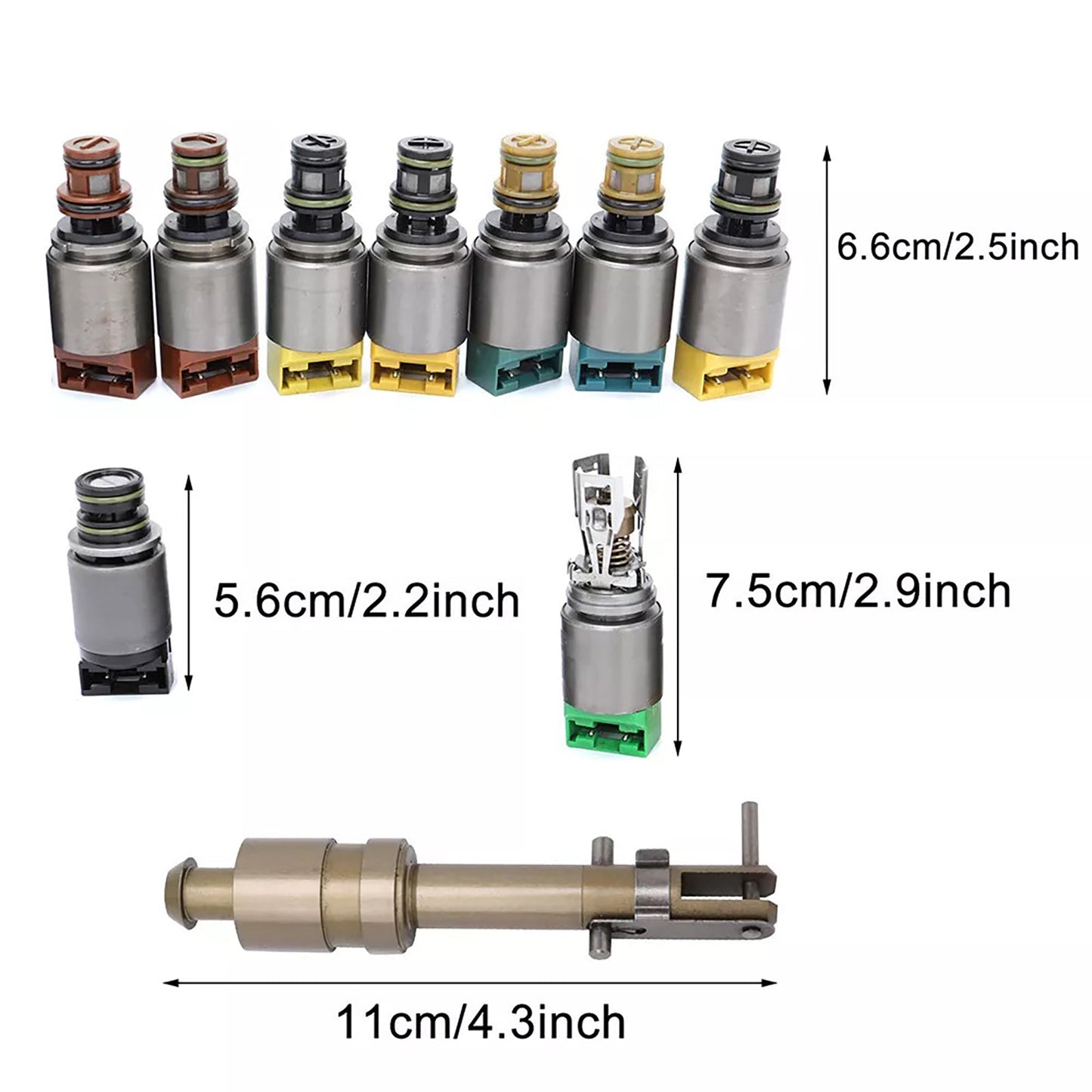 2011-2012 BMW 740i 740Li 6HP28 Transmission Valve Body Repair Solenoid Kit 1068298047 Generic