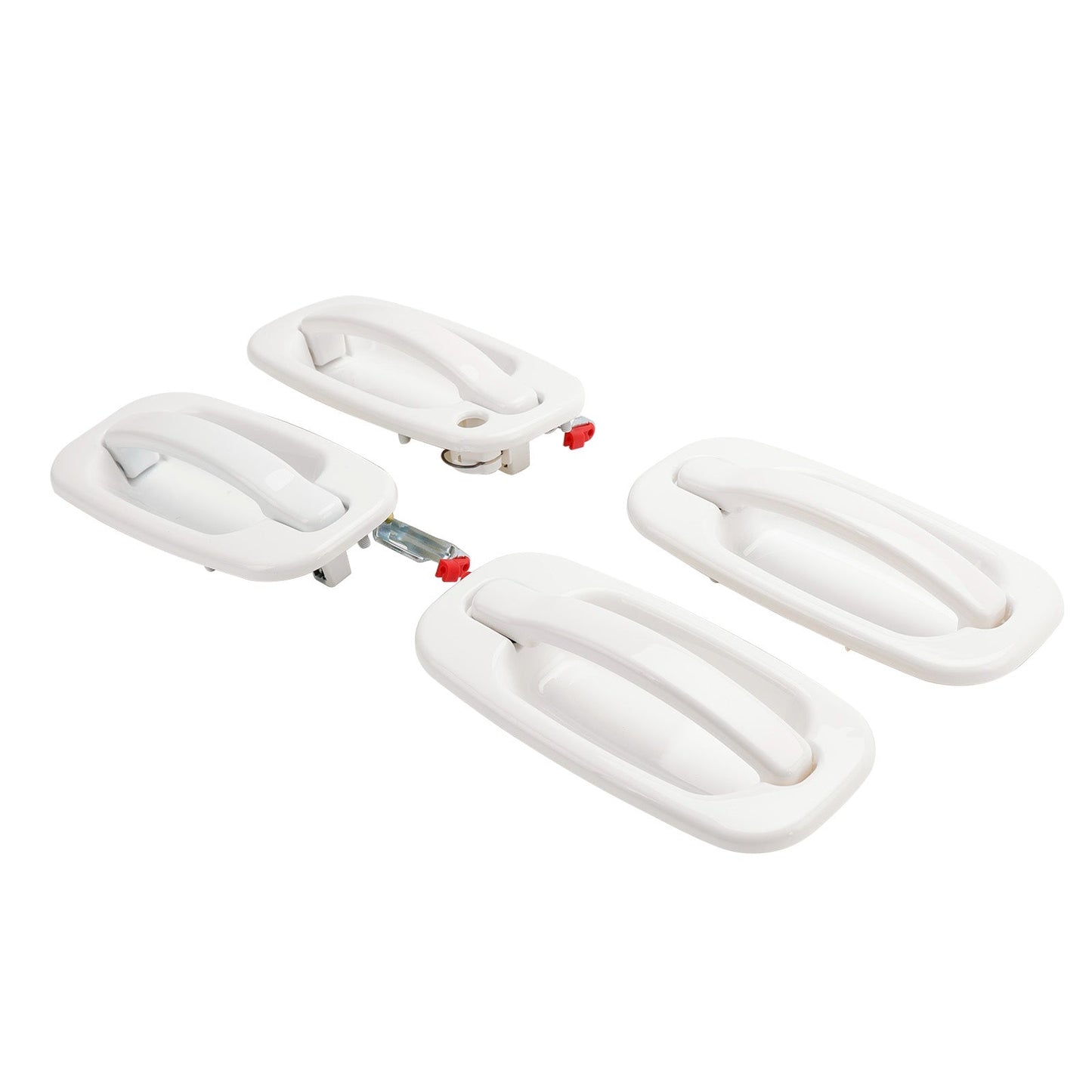 Ensemble de 4 poignées de porte extérieures peintes en blanc pour Chevy Silverado 1500/2500/3500 19356468 19356469