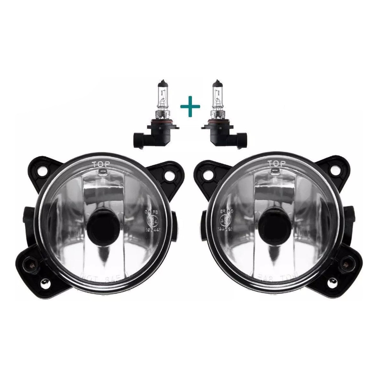 Par de luces antiniebla delanteras con bombillas para Volkswagen Touareg 2006-2010 (6QD941699 y 6QD941700)