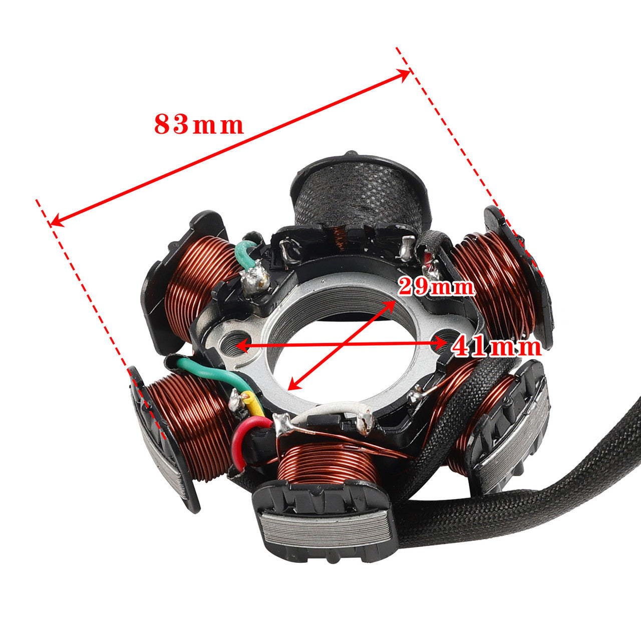 6 Coil Magneto Generator Stator 31120-GAV-702 Fit for Honda SJ 50 Bali 1993-2001 Dio 50 AF27 AF28