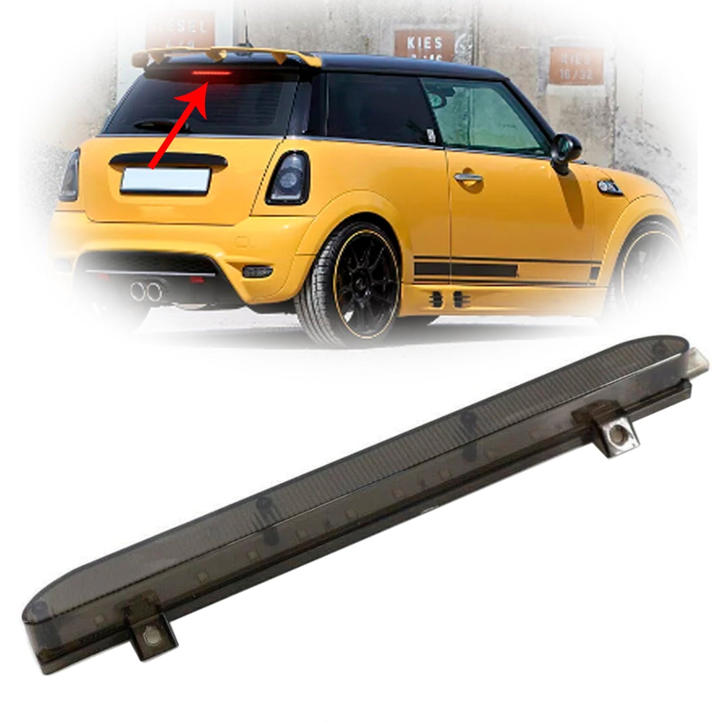 Feu stop arrière LED fumé noir pour Mini Cooper R56 R60 2006-2013 (2751575 et 2753779)