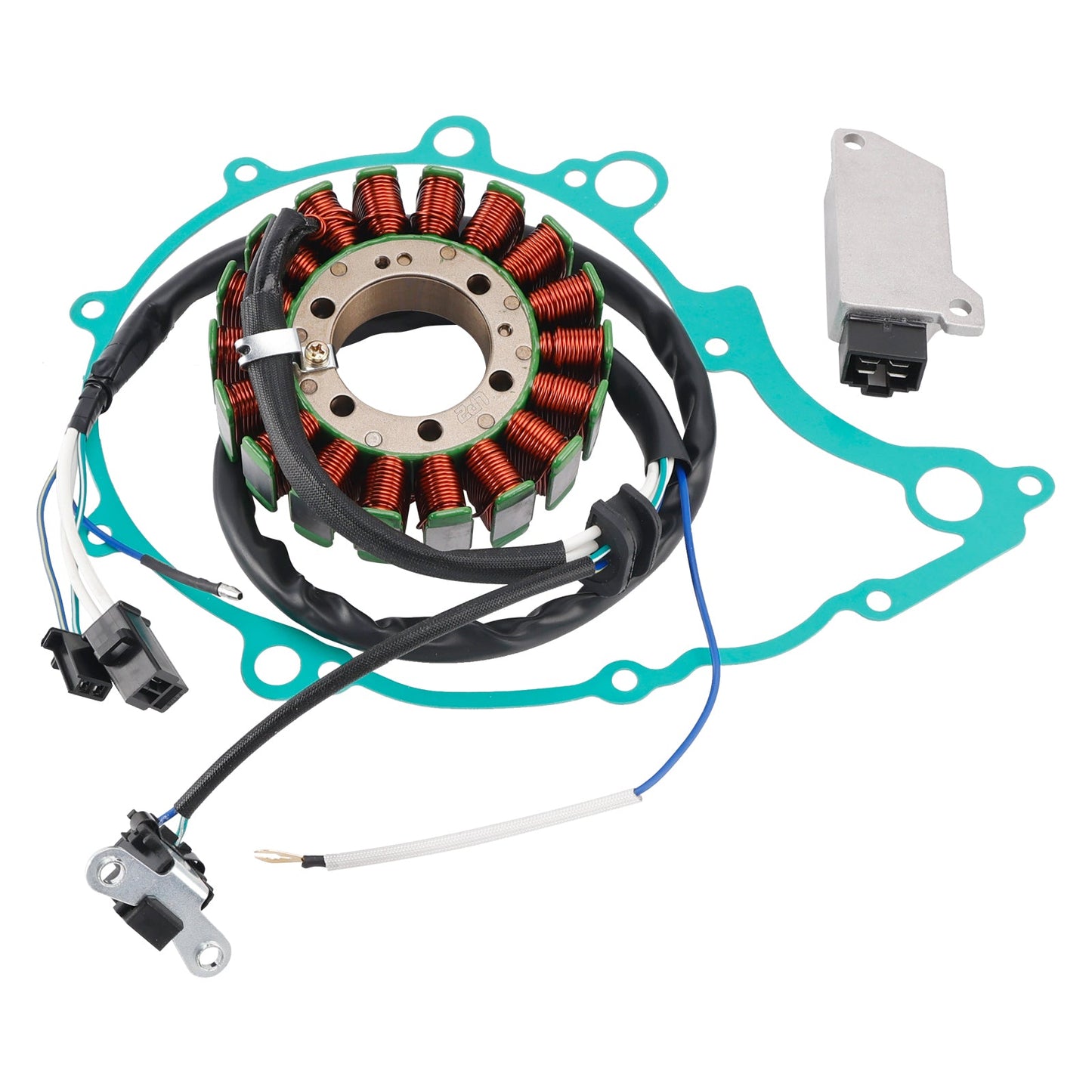 Yamaha SRX600 1991 Coil Stator 3SX-81410-00+ Voltage Regulator 47X-81960-A1+ Gasket Assy 4DW-15451-00